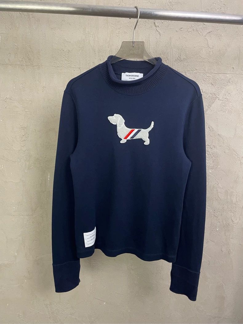Thom browne Tibetan blue color striped fleece puppy semi-hi