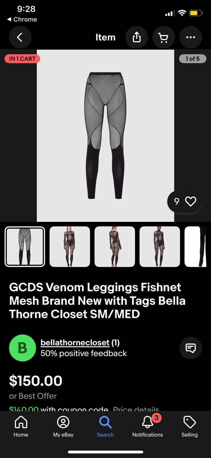 GCDS GCDS Venom Leggings Pink Size 27" / US 4 / IT 40 - 7 Thumbnail