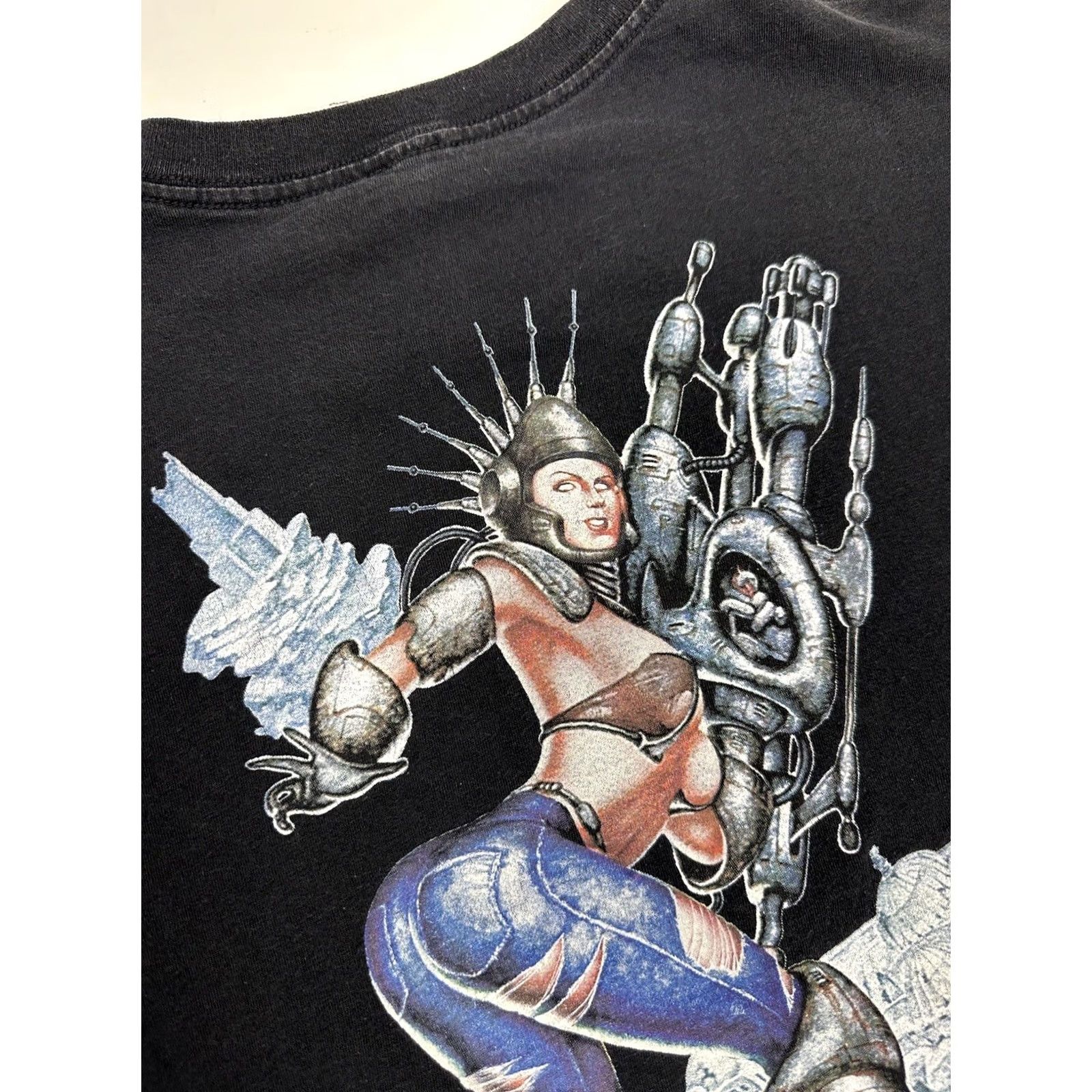 Vintage VINTAGE Clabeck 1998 Mecyf International 4th Science Fiction and Fantasy Comics Convention Tee Shirt Black XL Men Size US XL / EU 56 / 4 - 4 Thumbnail