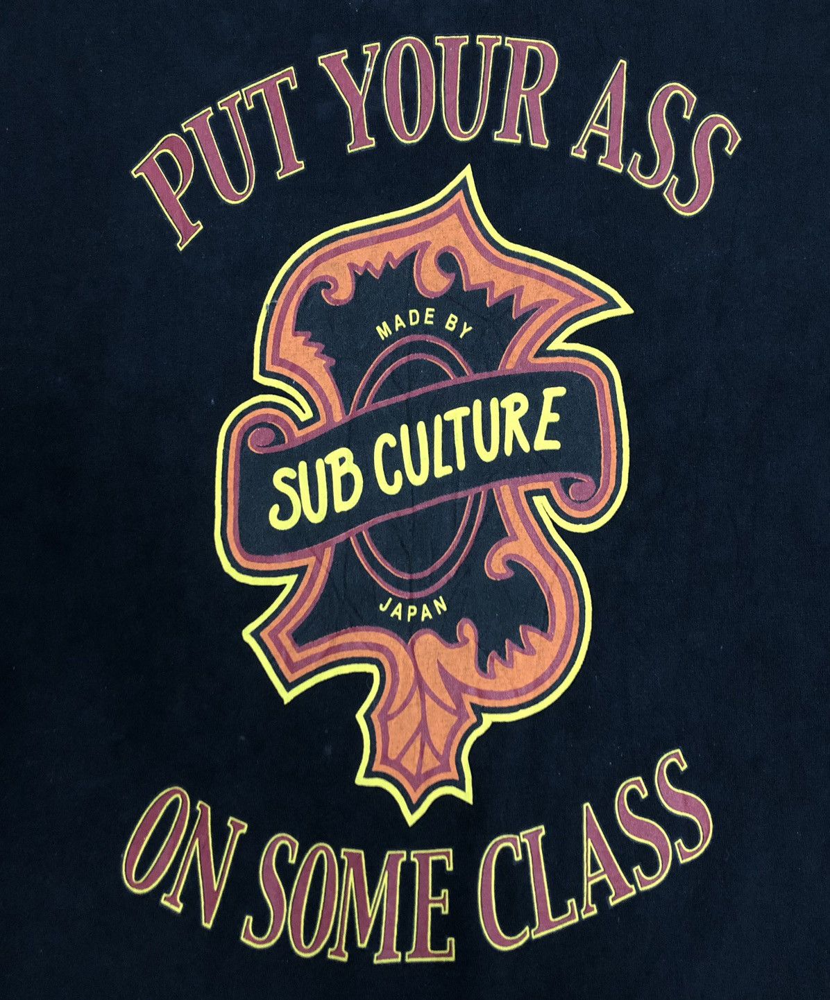 Japanese Brand Vintage SC Put Your Ass On Some Class Made By Japan T-Shirt Size US M / EU 48-50 / 2 - 3 Thumbnail