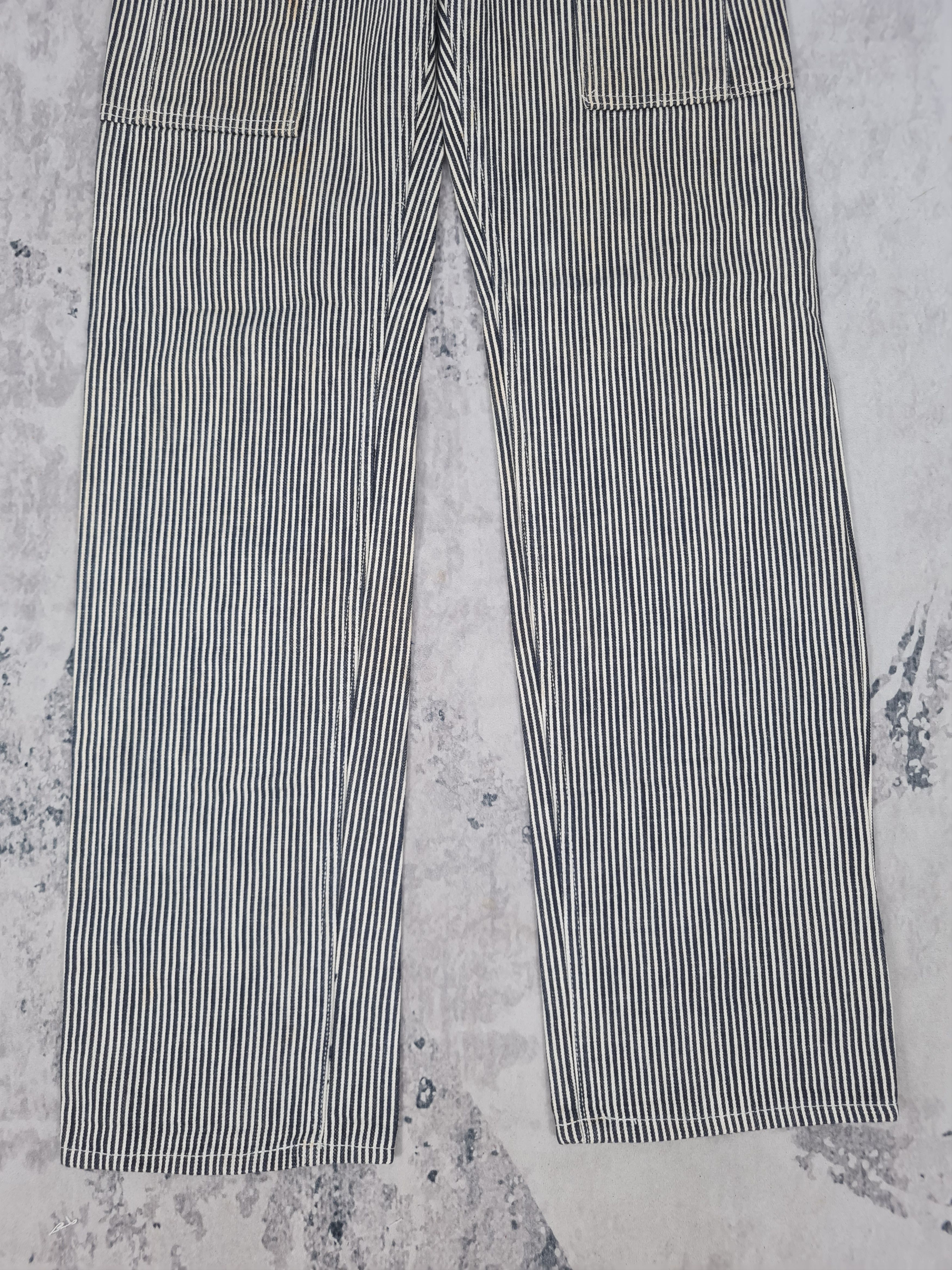 Japanese Brand Japanese Brand Bush Striped Workwear Pants 30x31.5 JB0186 Size US 30 / EU 46 - 3 Thumbnail