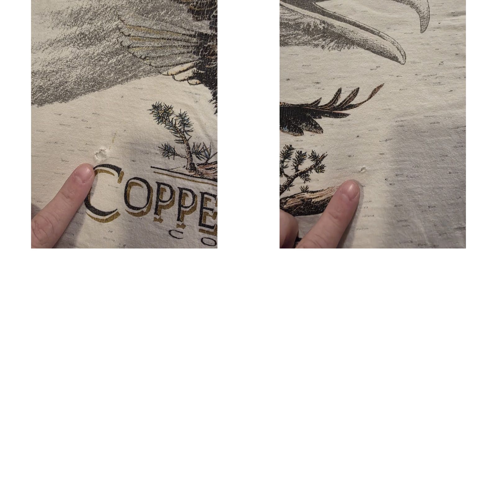 Vintage VINTAGE San Segal T-Shirt Shirt Graphic Print Bald Eagle Double-Sided Gray Cotton Large Mens 90s Nature Animals Crew Neck Short Sleeve Size US L / EU 52-54 / 3 - 8 Thumbnail