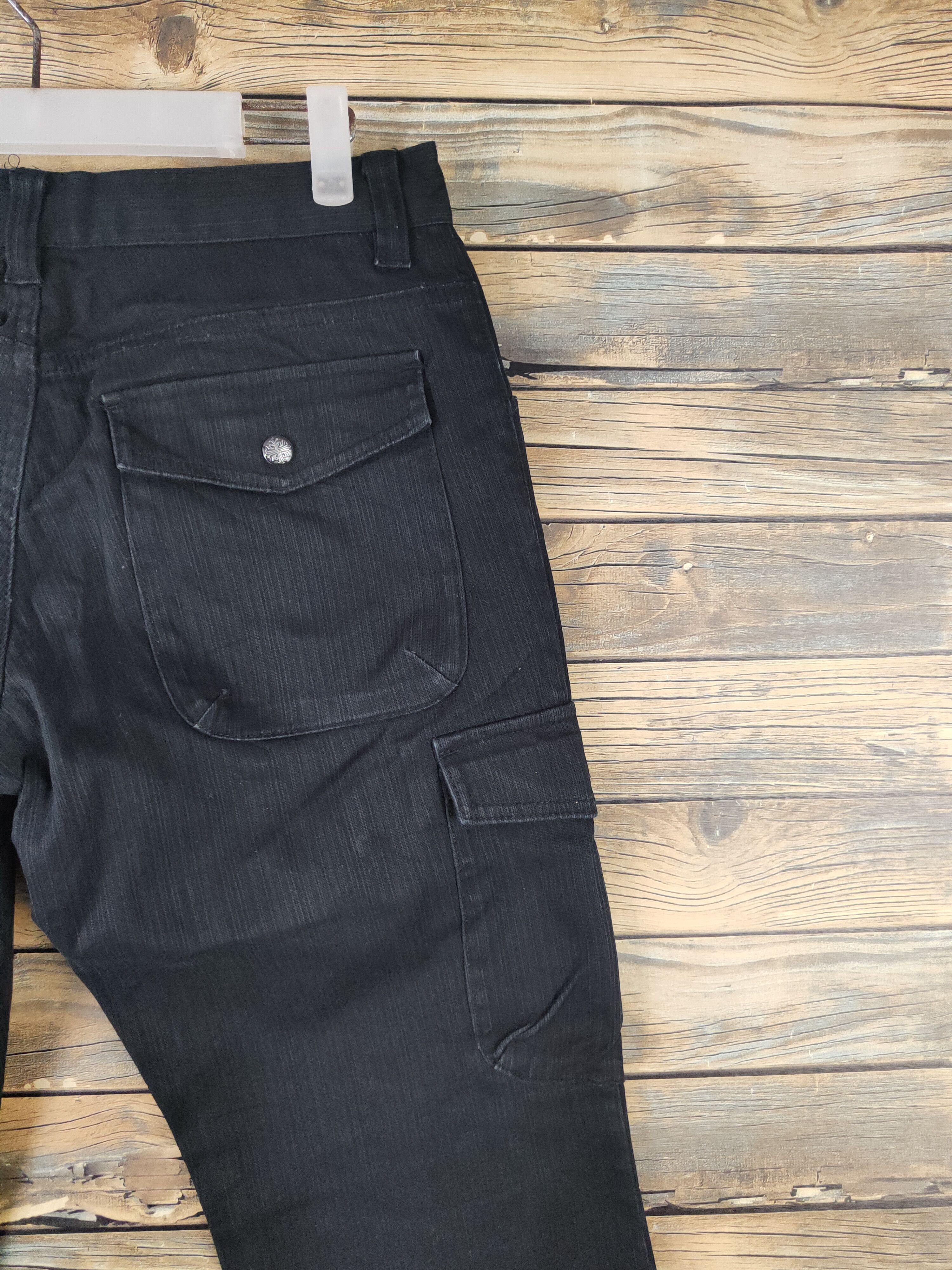 Japanese Brand DL Louis Chavlon Black Multipocket Cargo Pants #1486 Size US 31 - 10 Thumbnail