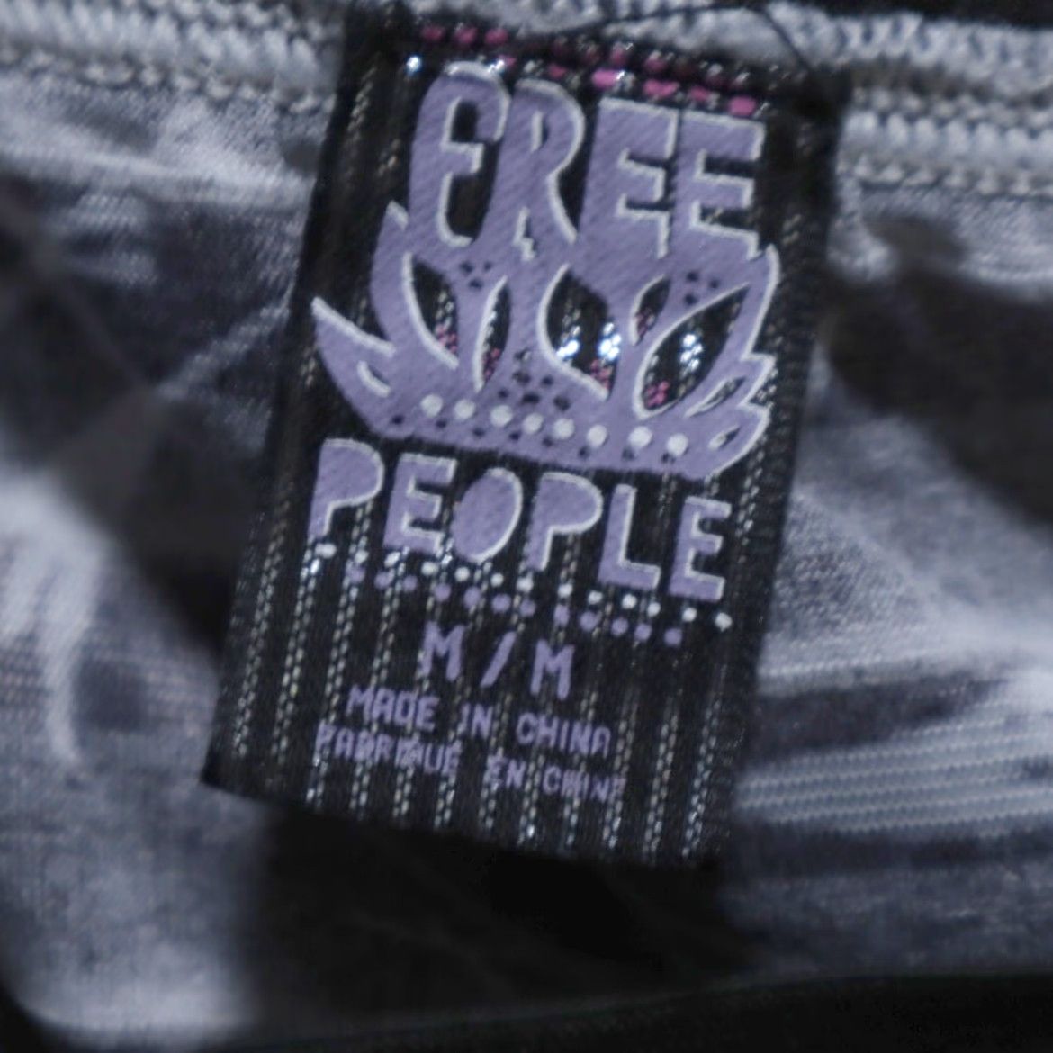 Free People Free People Skirt Black Women's M Down Feather Ruffle All Over Print Polyester Microfiber Casual Regular Size 32" / US 10 / IT 46 - 5 Thumbnail