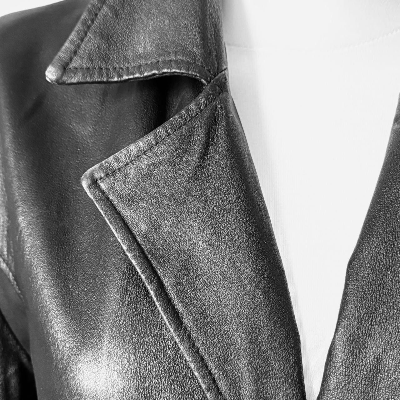 Vintage Super long matrix leather coat Size M / US 6-8 / IT 42-44 - 3 Thumbnail