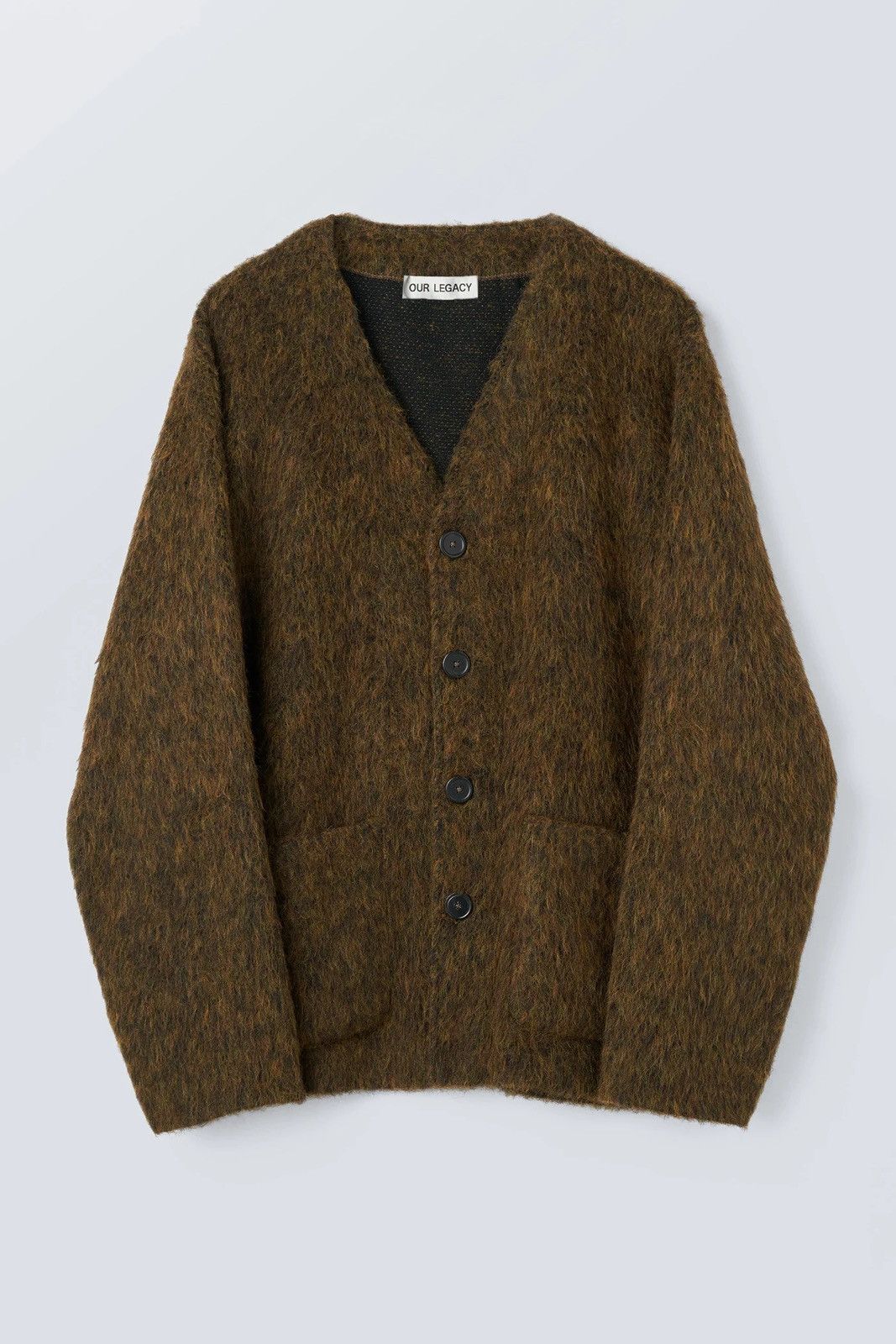 Our Legacy Our Legacy olive melange mohair sweater Size US M / EU 48-50 / 2 - 6 Thumbnail
