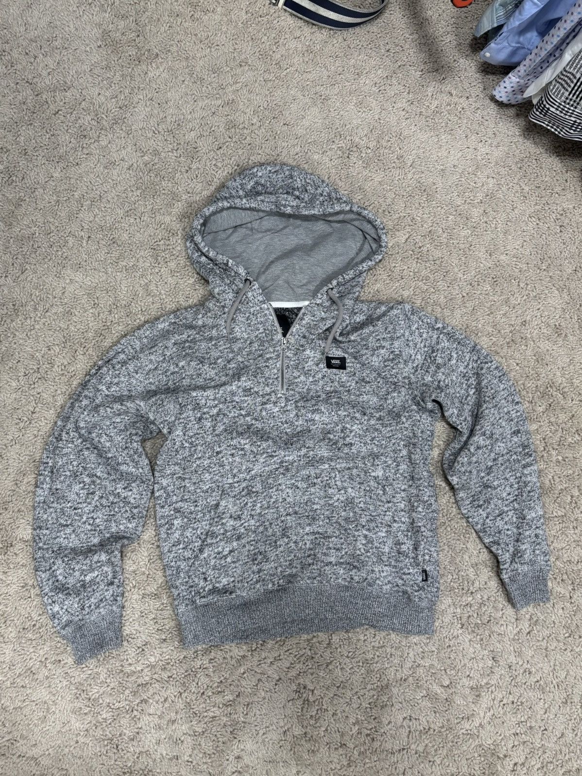 Vans Vintage white and grey vans cotton sweater - size medium Size US M / EU 48-50 / 2 - 1 Thumbnail