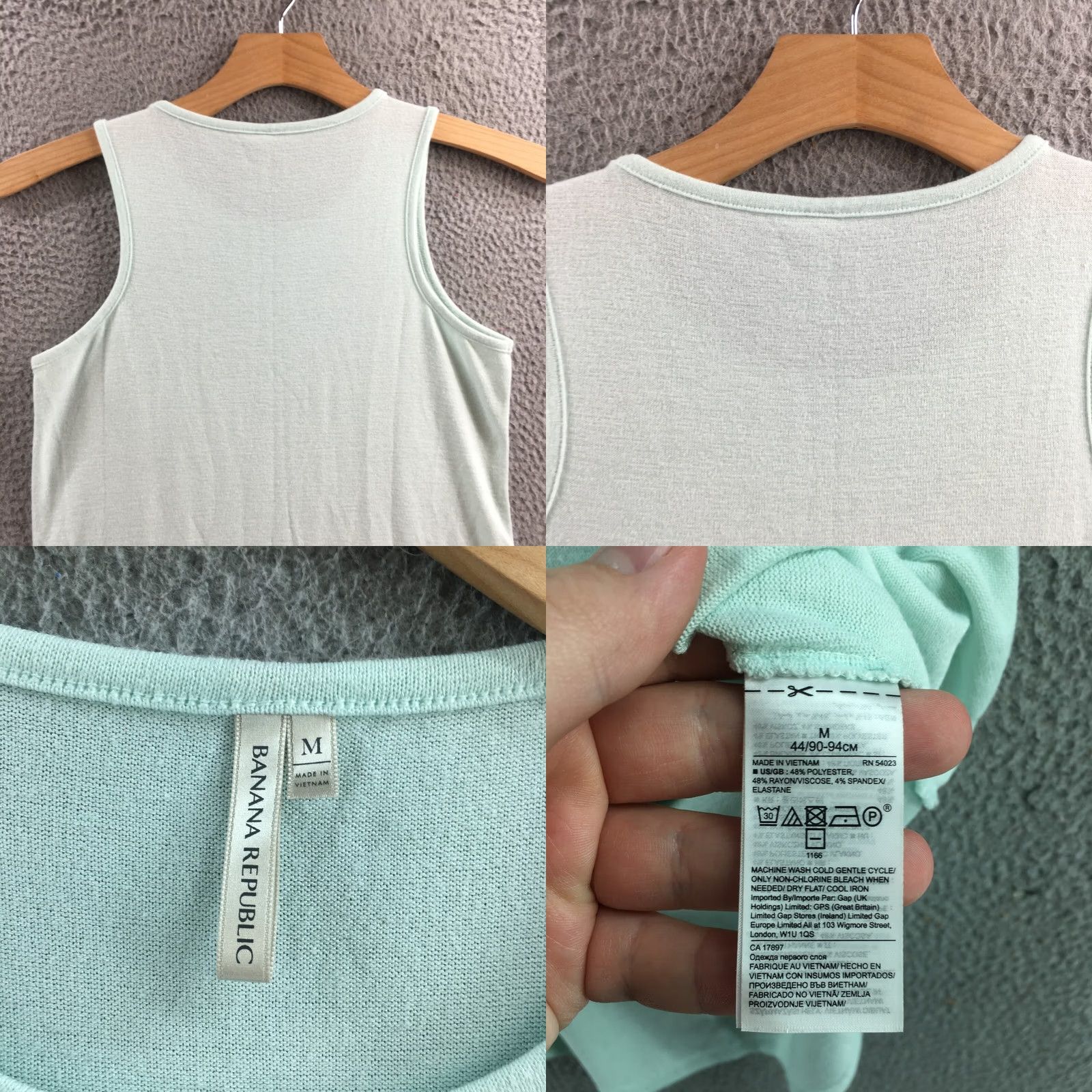 Banana Republic Banana Republic Tank Top Womens Medium Teal Sleeveless Pullover Casual Crew Neck Size M / US 6-8 / IT 42-44 - 8 Thumbnail