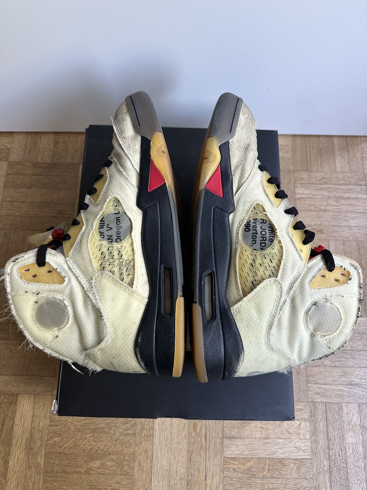 Nike × Off-White Off-White x Air Jordan 5 “Sail” Size US 10 / EU 43 - 6 Thumbnail
