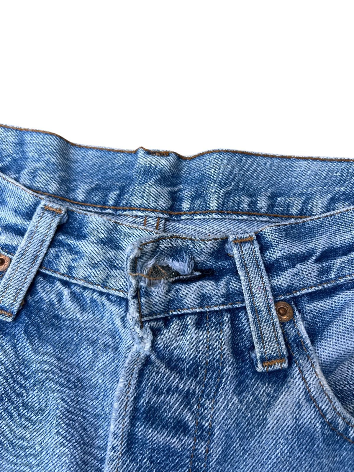 Levi's Trashed Vintage 80s Levi’s 501 Redline Selvedge Denim Jeans Size US 32 / EU 48 - 5 Thumbnail