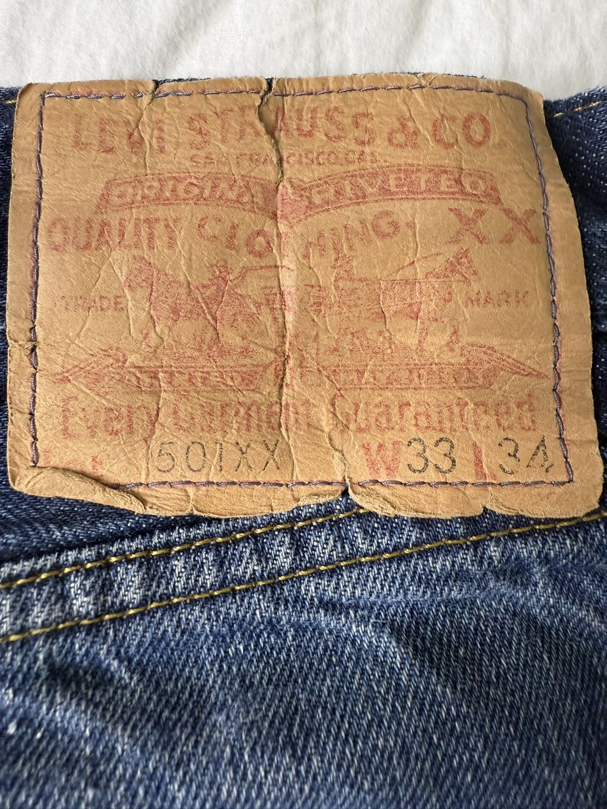 Levi's Levis 501 capital E selvedge 33x34 Size US 33 - 4 Thumbnail