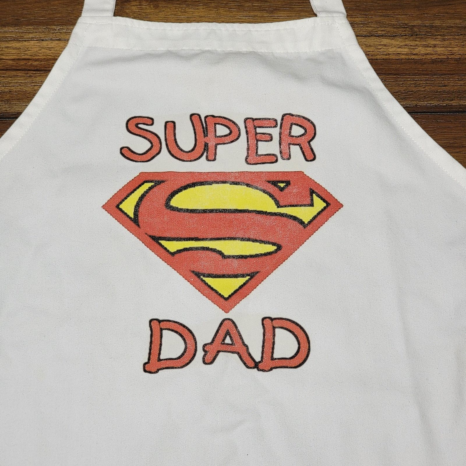 Other Super Dad Full Body White Apron Size ONE SIZE - 2 Thumbnail