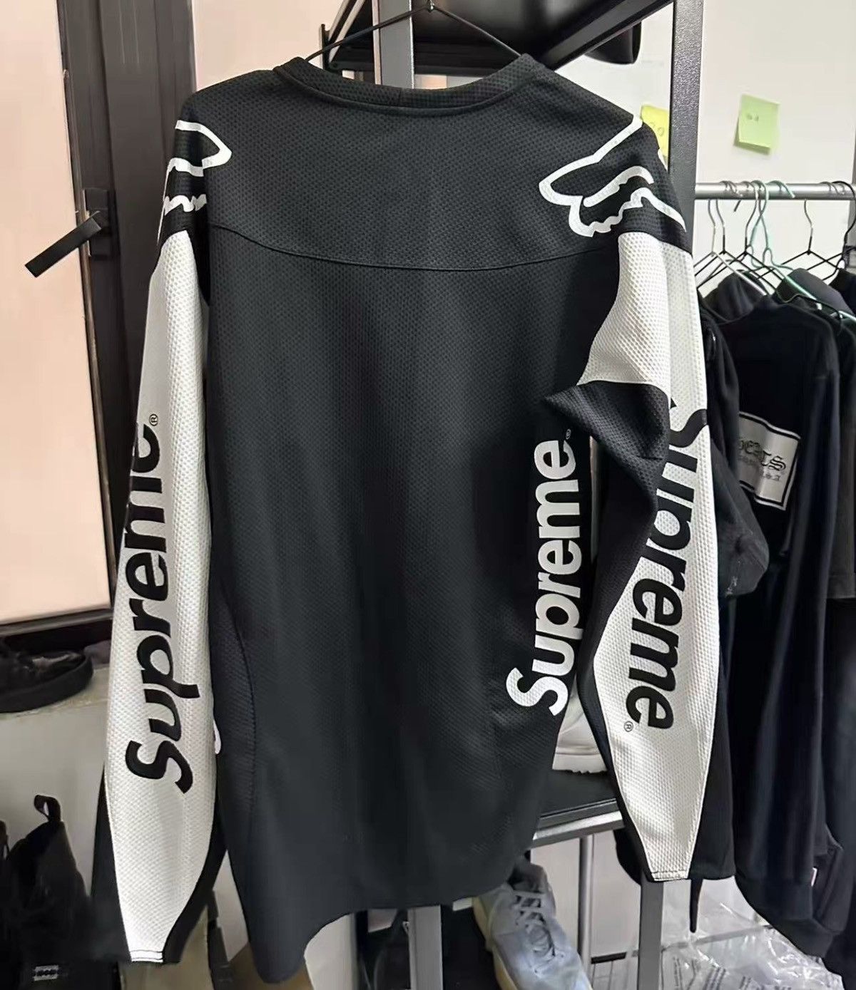 Fox Racing × Supreme Supreme Fox racing moto Jersey top black Size US M / EU 48-50 / 2 - 2 Thumbnail