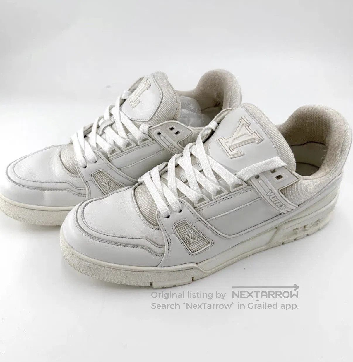Louis Vuitton White Low. Size US 9 / EU 42 - 1 Thumbnail