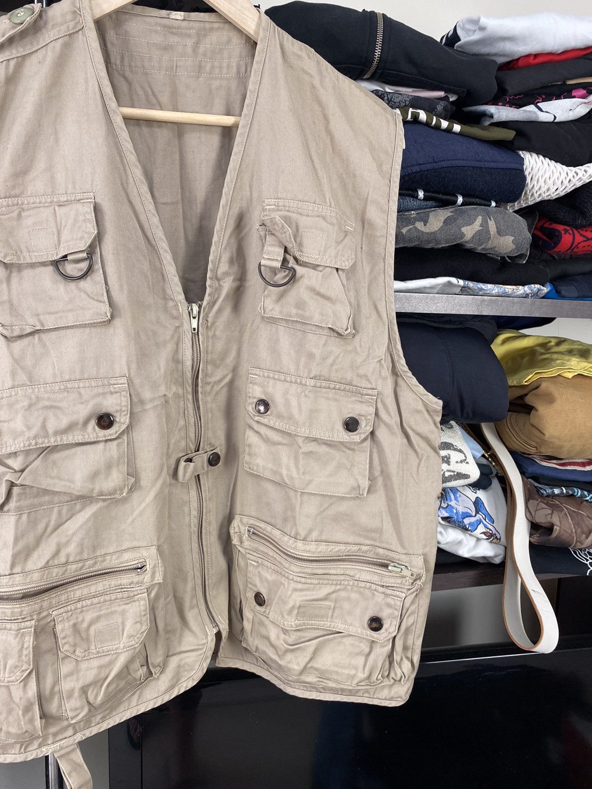 Tommy Hilfiger × Vintage Vintage Military Utility Cargo Vest Y2K Size US XL / EU 56 / 4 - 3 Thumbnail