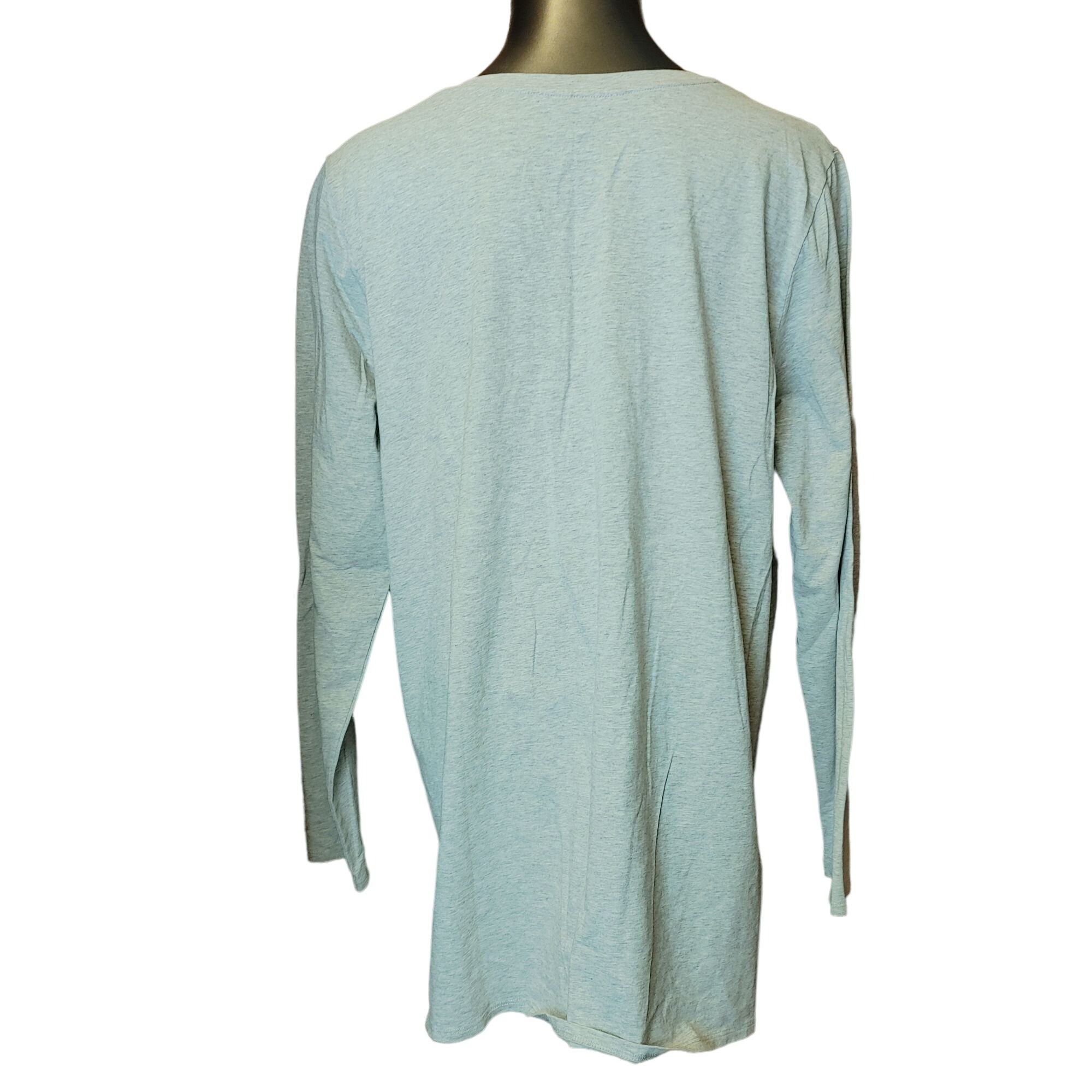 Other SOFT SURROUNDINGS Womens 1X Gray Marled Cotton Blend Long Sl Size XL / US 12-14 / IT 48-50 - 2 Thumbnail