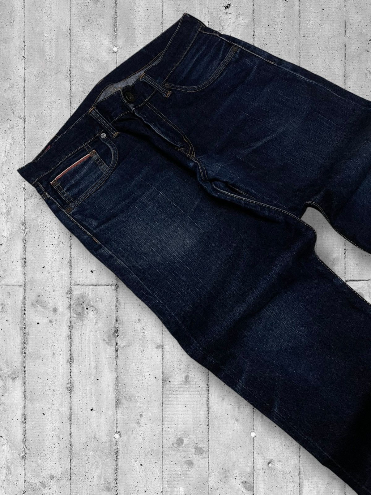 Designer × Edwin × Vintage Vintage Og Designer Japan Edwin Selvedge Distressed Denim Size US 34 / EU 50 - 7 Thumbnail