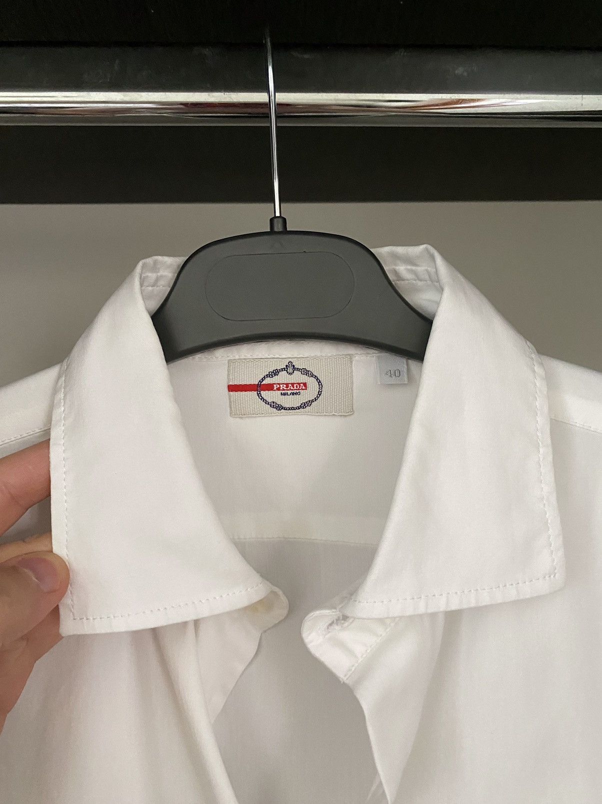 Prada Vintage Prada Short Sleeve Shirt Button Up Size US S / EU 44-46 / 1 - 6 Thumbnail