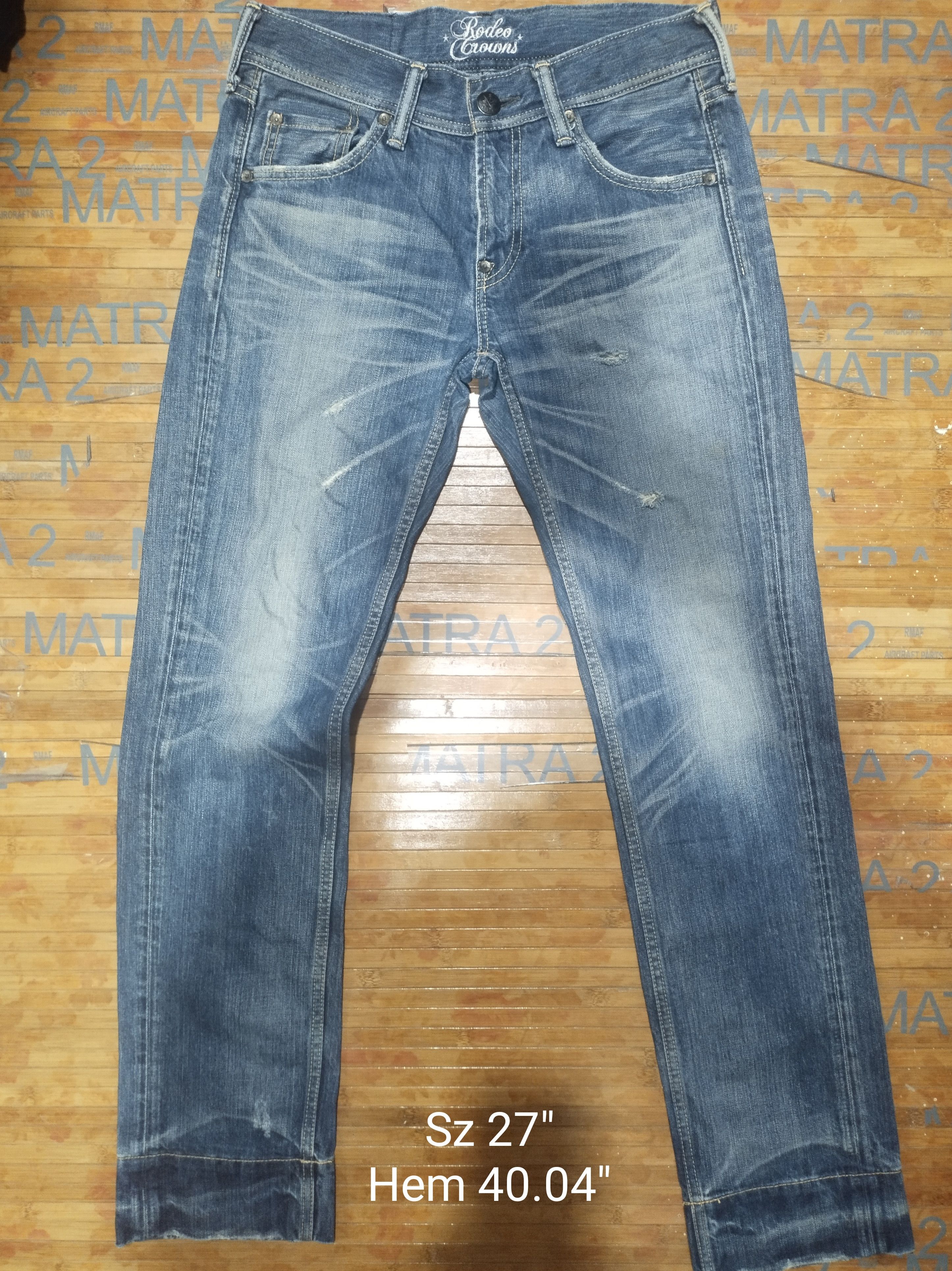 Japanese Brand × Vintage Vintage Women Jeans Rodeo*️⃣Crowns Sz 27" Size 27" / US 4 / IT 40 - 1 Thumbnail