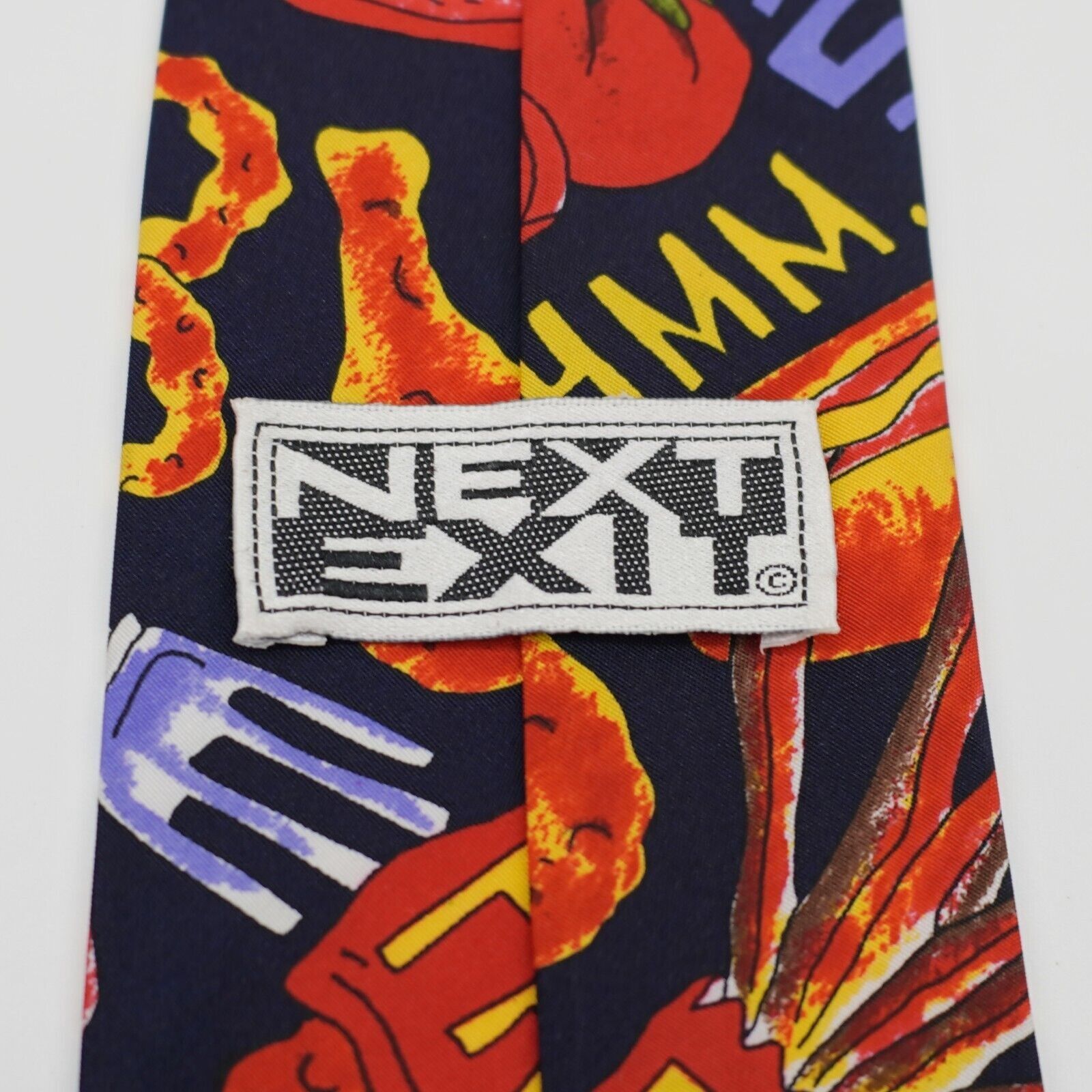 NEXT Next Exit Food Burger Black Multi-Colored Novelty Print Long Size ONE SIZE - 3 Thumbnail
