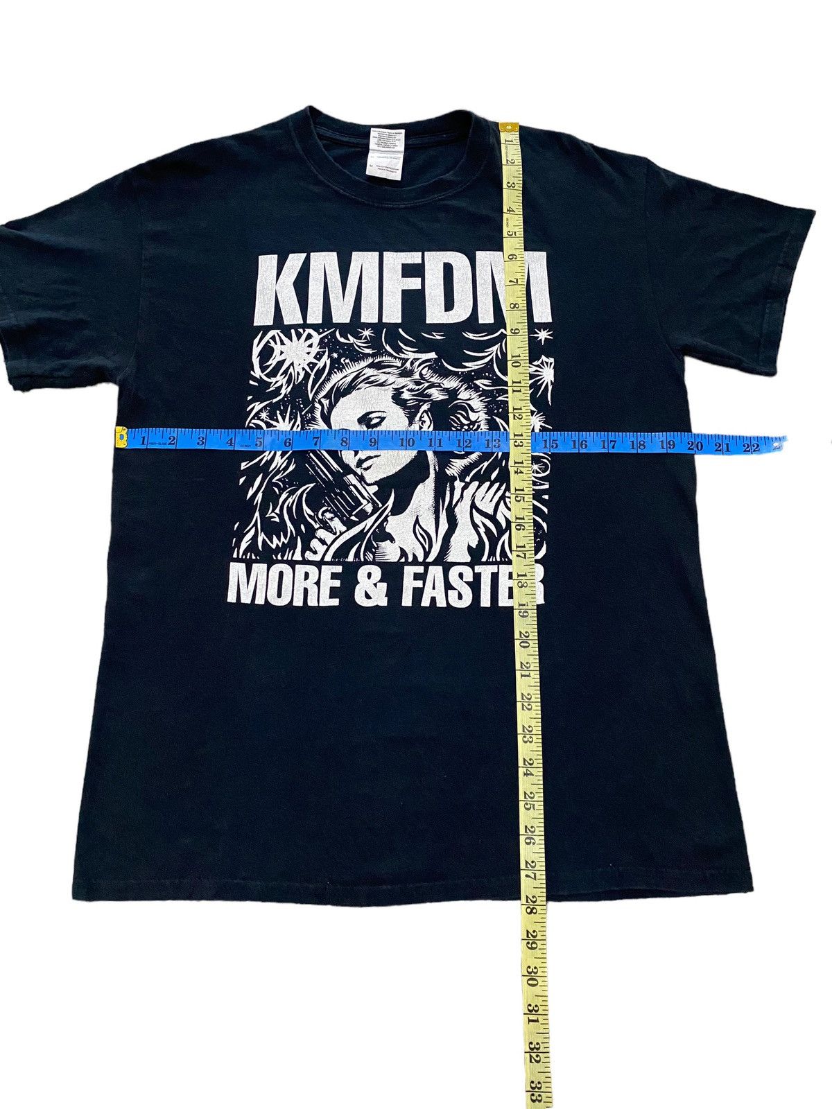 Band Tees Vintage KMFDM more & faster band / tour t shirt Size US M / EU 48-50 / 2 - 7 Thumbnail