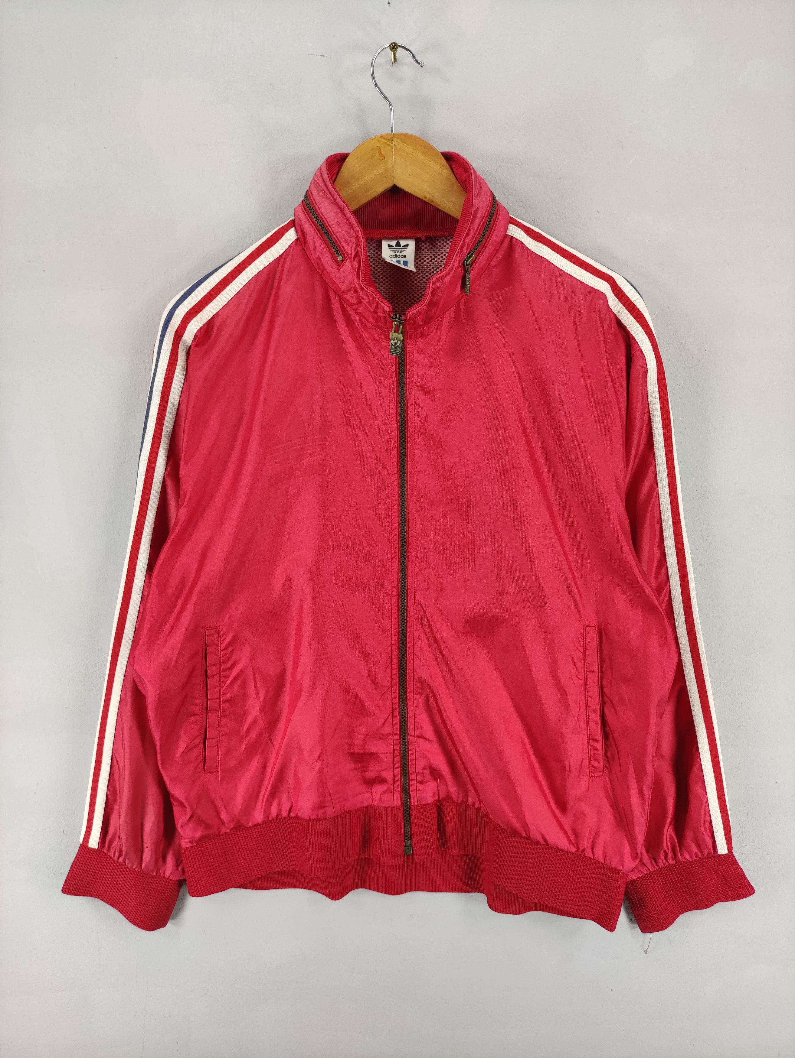 Adidas Vintage Adidas Jaspo Sweater Jacket Striped Zipper Hoodie Size US L / EU 52-54 / 3 - 2 Thumbnail