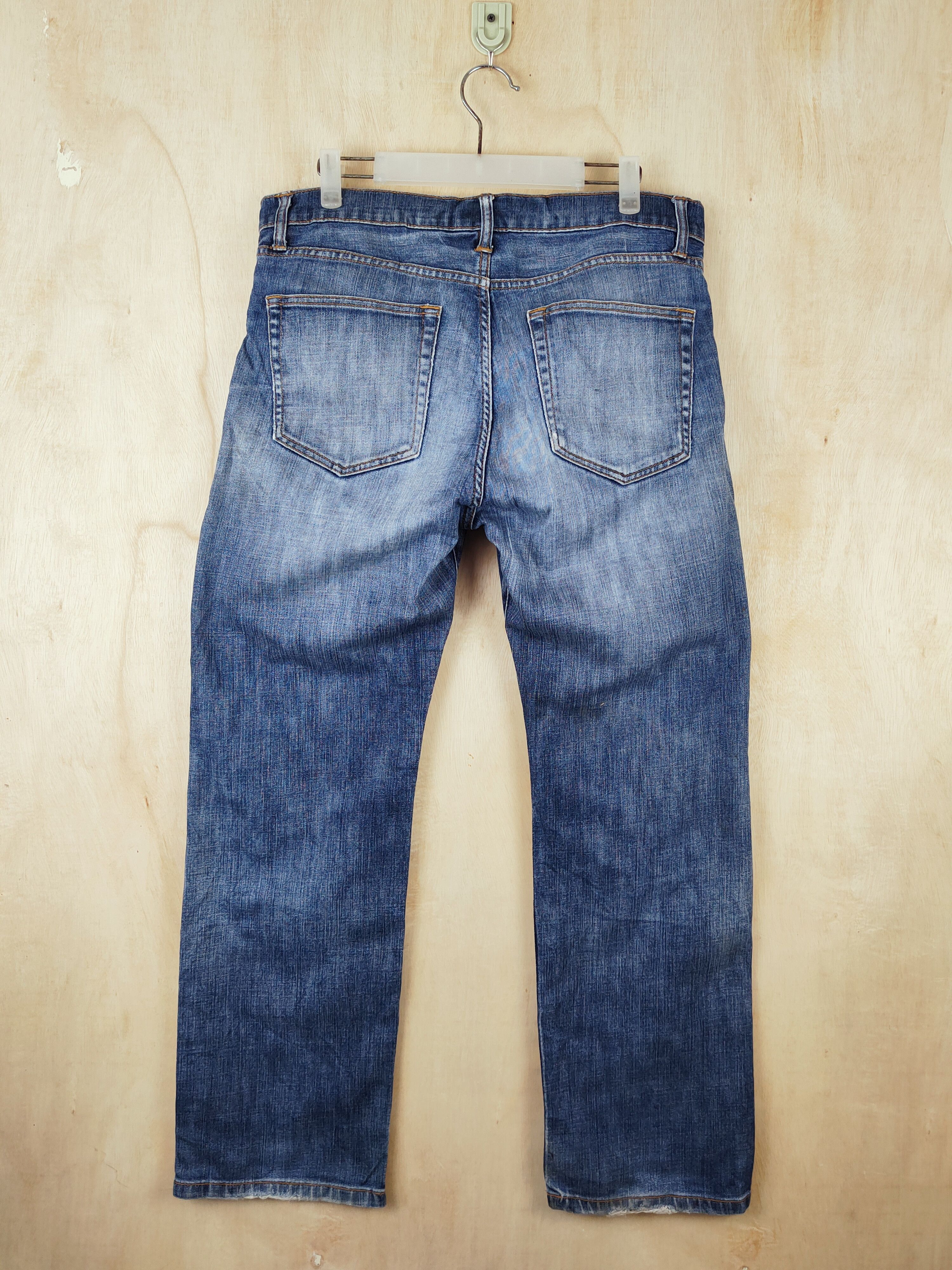 Japanese Brand Japanese Brand Blue Faded Distressed Ripped Jeans #S2500 Size US 33 - 8 Thumbnail