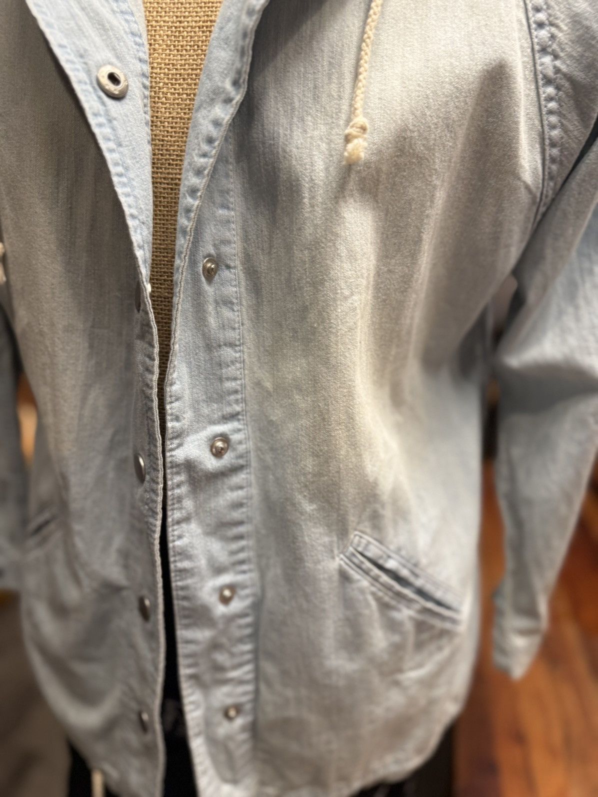 Other Lightweight Denim Hooded Jacket – Effortless Everyday Style Size US M / EU 48-50 / 2 - 5 Thumbnail