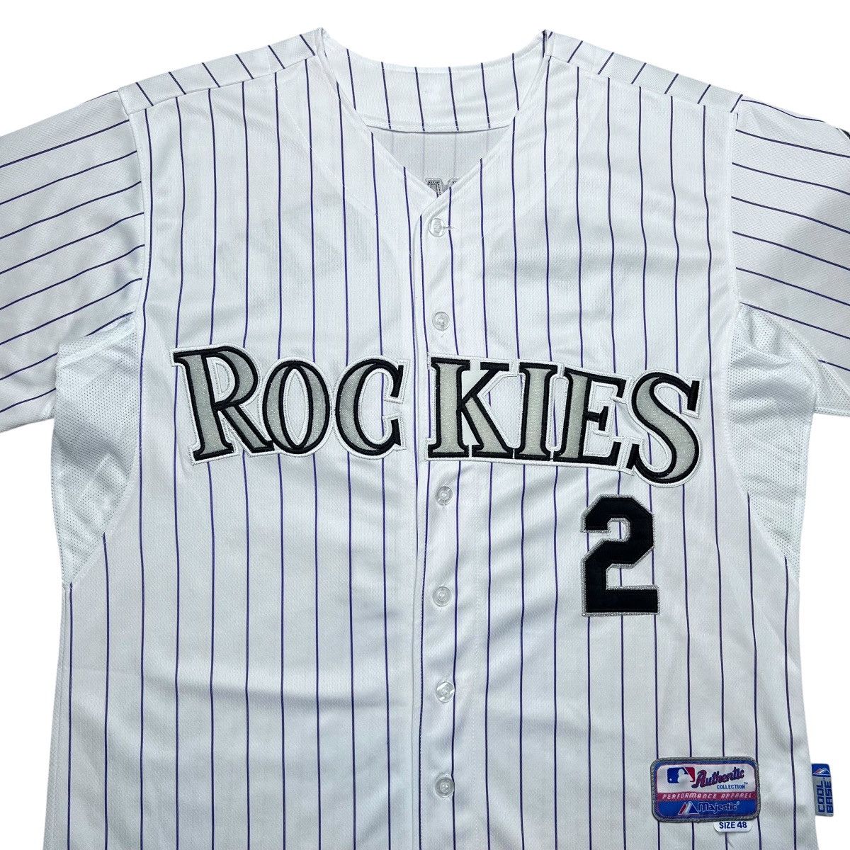 Majestic MLB Colorado Rockies Troy Tulowitzki Majestic Men’s Jersey Size US XL / EU 56 / 4 - 3 Thumbnail