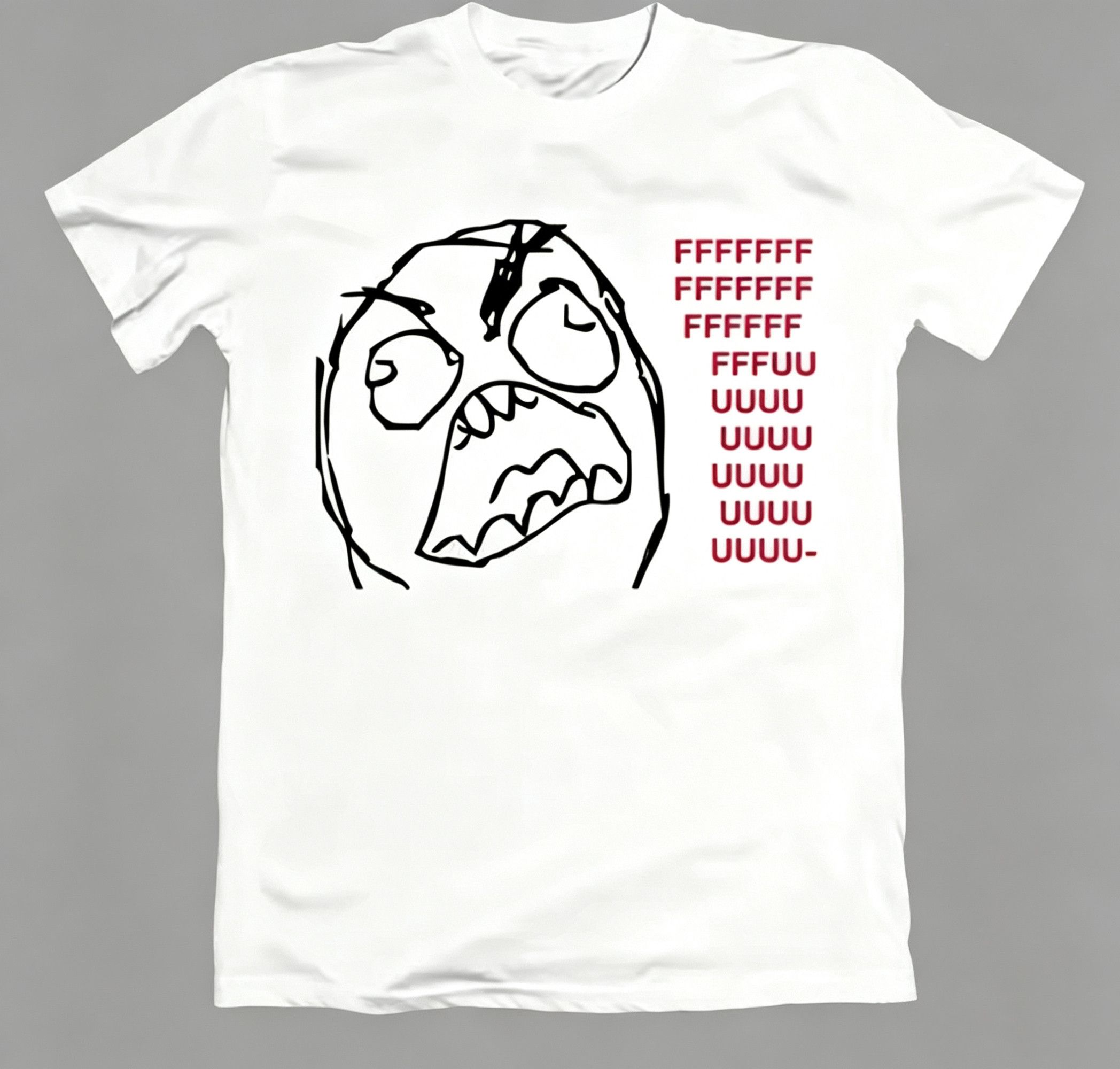 Other Creative Rage Guy Troll Face Funny Meme Trendy T-Shirt Size US L / EU 52-54 / 3 - 1 Thumbnail