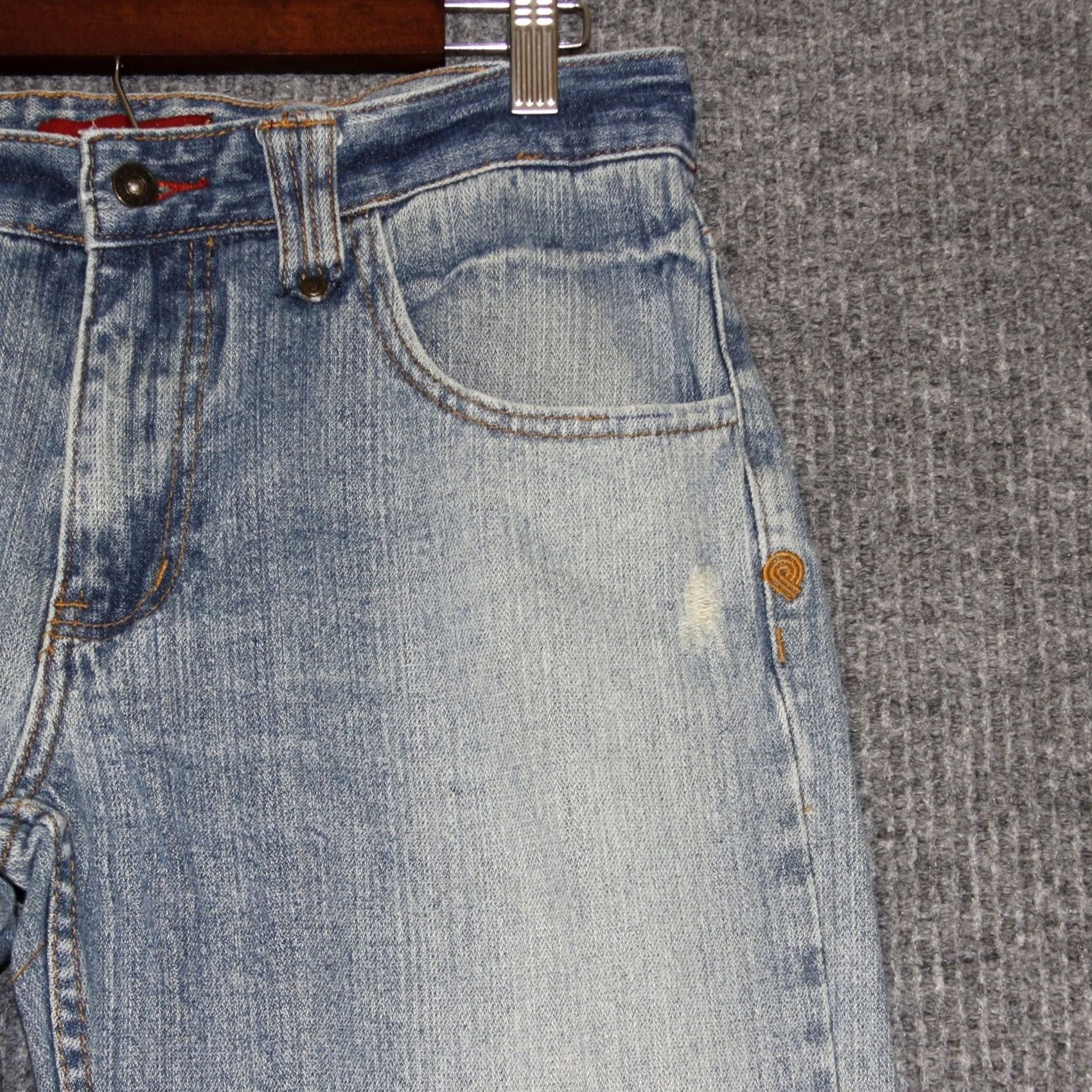 CO VINTAGE Plugg Jeans Co Womens Light Wash Jeans Size 32 Retro 100% Cotton Jeans Blue Size 24" / US 00 / IT 34 - 2 Thumbnail