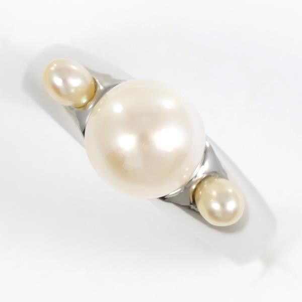 Other LuxUness PT900 Platinum Pearl Ring Metal Ring Size ONE SIZE - 1 Thumbnail