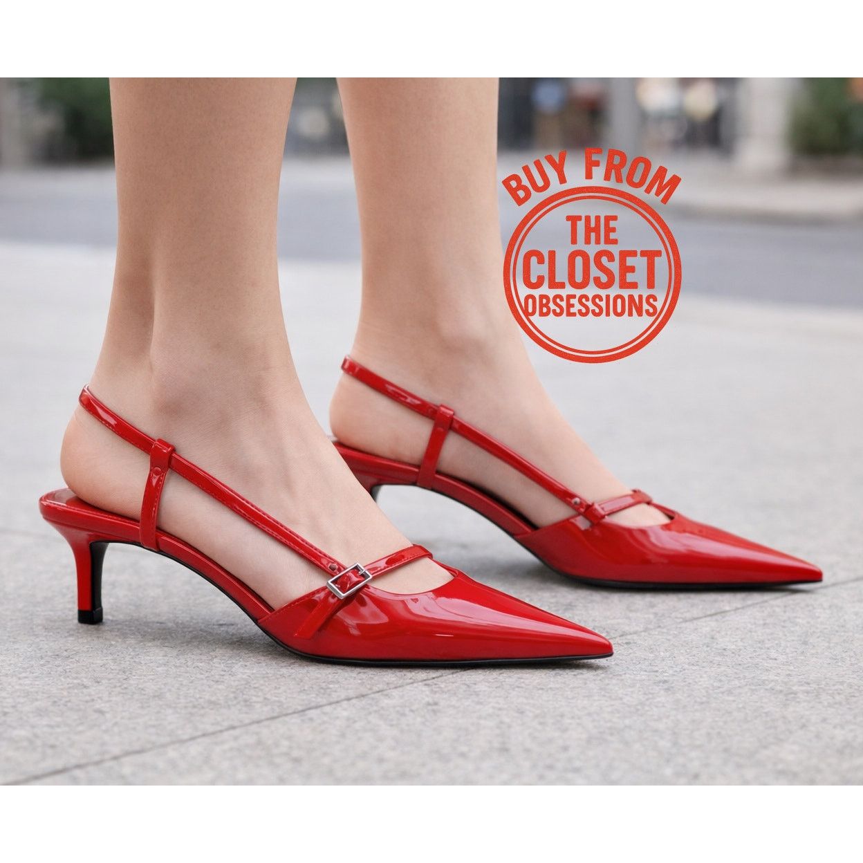 Zara ZARA Red Kitten Heels NWT Size US 7.5 / IT 37.5 - 1 Thumbnail
