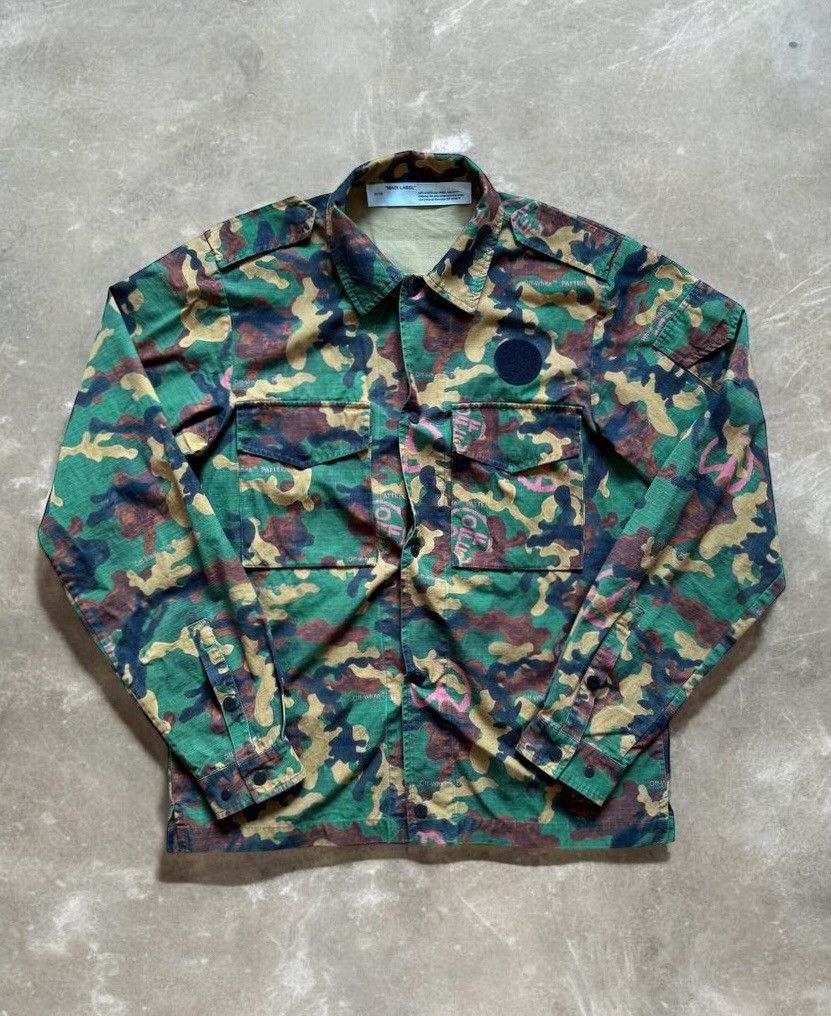 Off-White Off-White Camouflage Overshirt Virgil Abloh Size US M / EU 48-50 / 2 - 1 Thumbnail