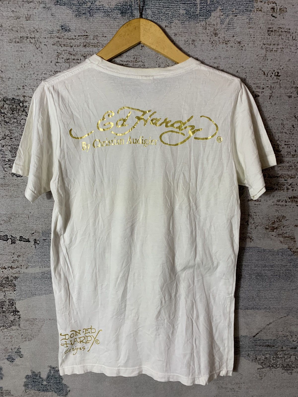 Ed Hardy Crazy Y2K Ed Hardy Affliction AOP Graphic Tshirt Size US S / EU 44-46 / 1 - 2 Thumbnail
