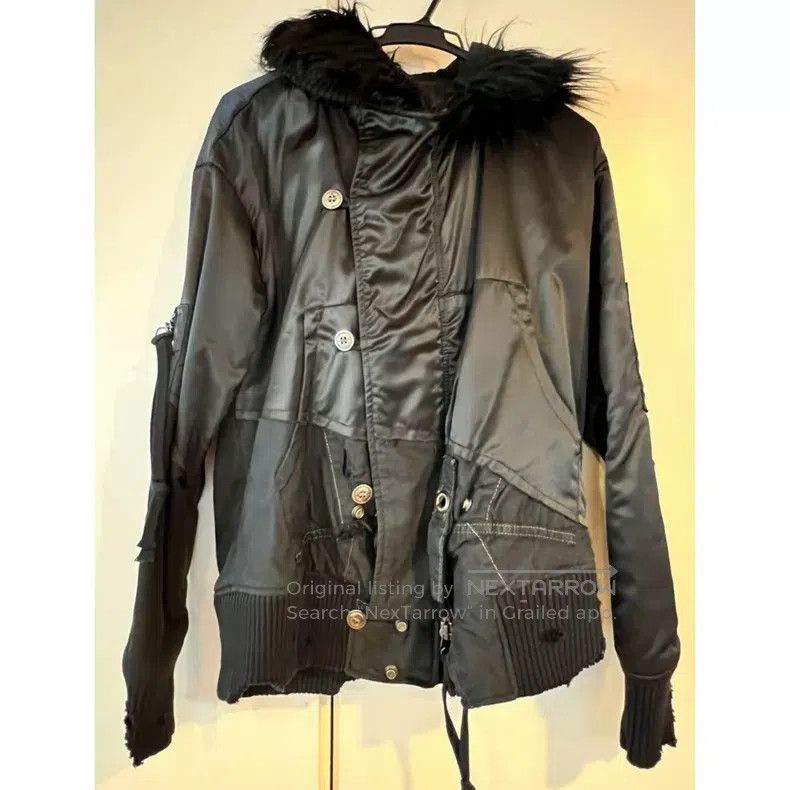 Greg Lauren Greg Lauren Denim Patchwork Vintage Flight Jacket Size US M / EU 48-50 / 2 - 1 Thumbnail