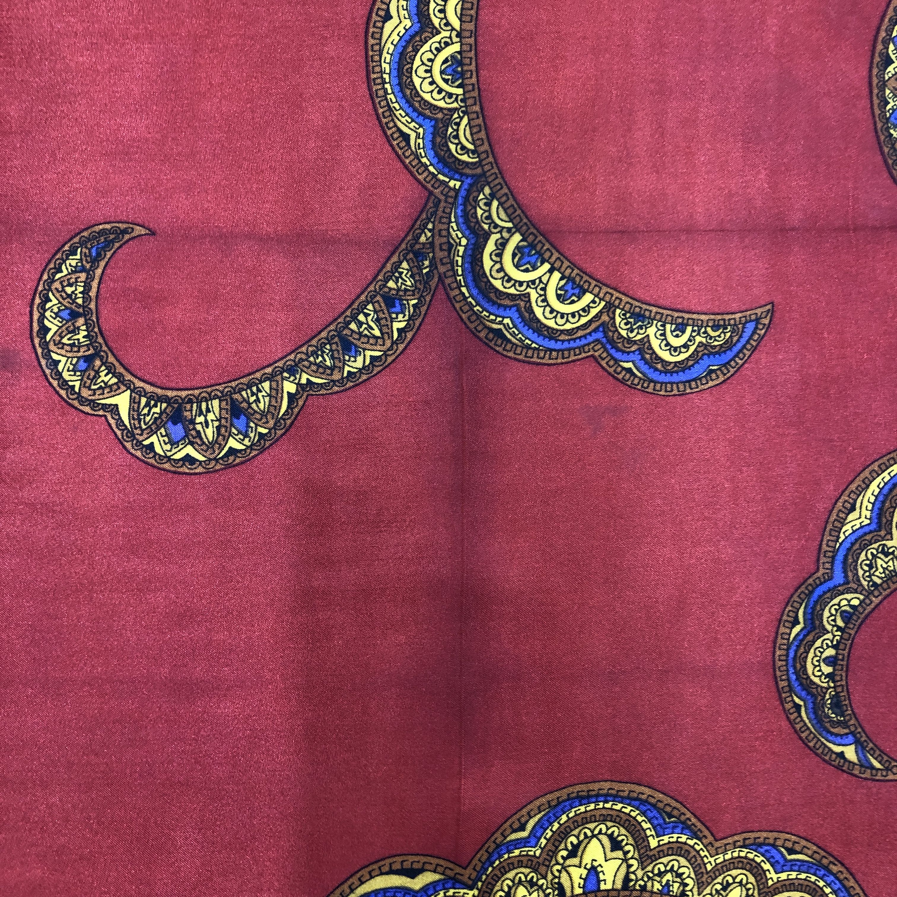 Japanese Brand Vintage Batik Square SILK Scarf Twill Stole Wraps Scarves Size ONE SIZE - 9 Thumbnail