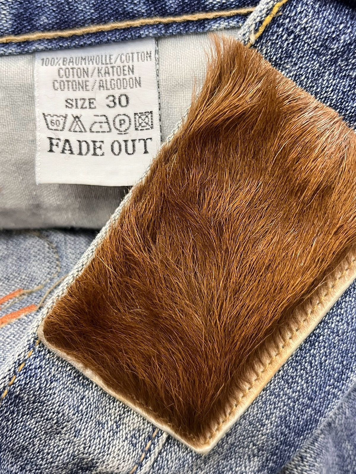 JUN MEN 🔥FYE🔥Vintage JUN MEN FADE OUT BLUE FLARE Jeans Size US 31 - 12 Thumbnail