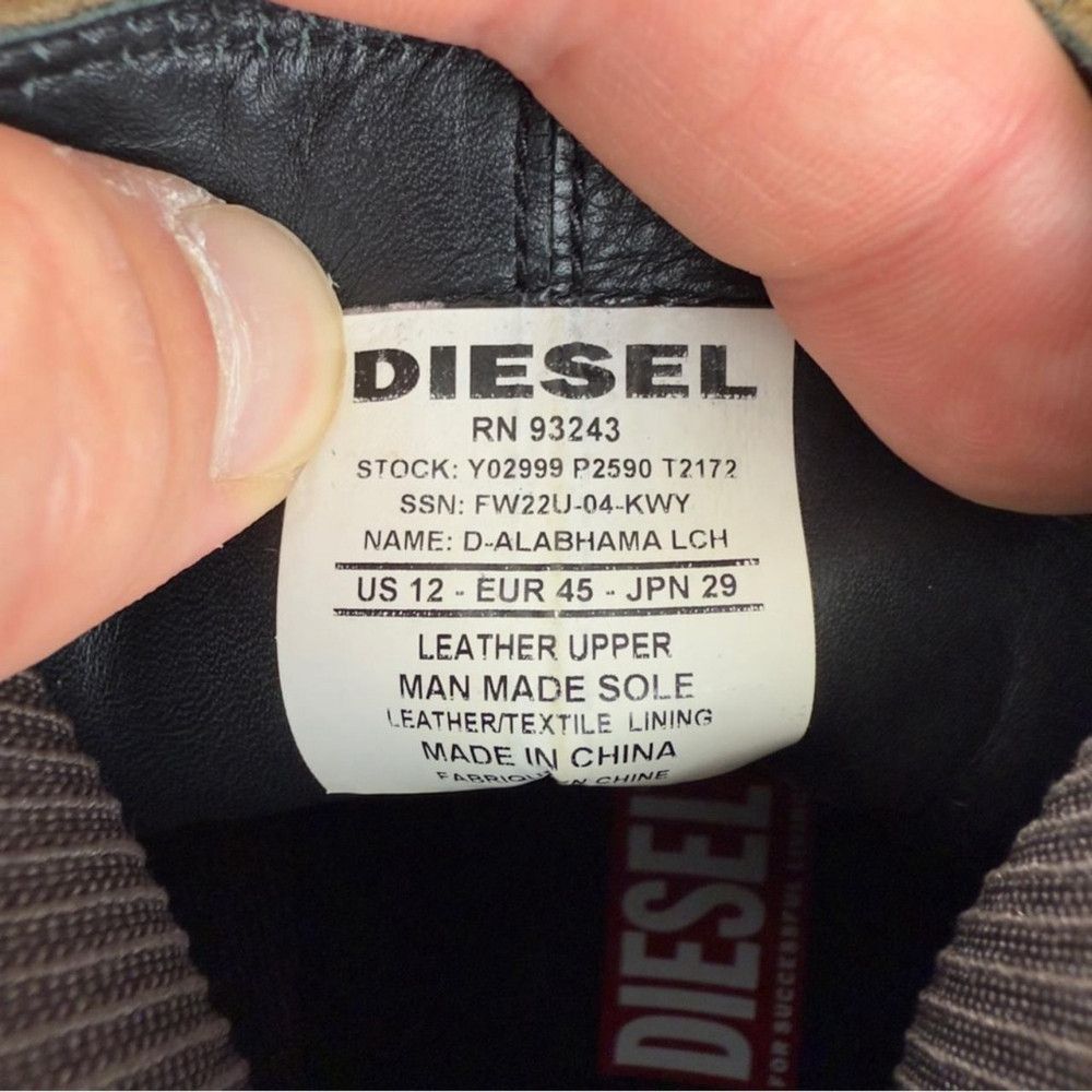 Diesel Diesel NWT Men's Size 12 US/45 EU D-AlabhamaDiesel NWT Me Size US 12 / EU 45 - 2 Thumbnail