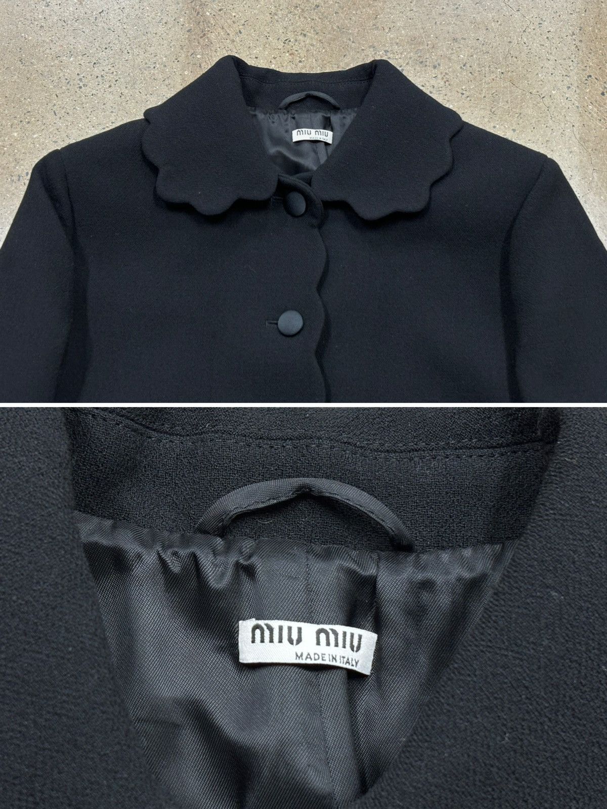 Miu Miu Miu Miu Single Breasted Scallop-Edge Wool Jacket Size M / US 6-8 / IT 42-44 - 5 Thumbnail