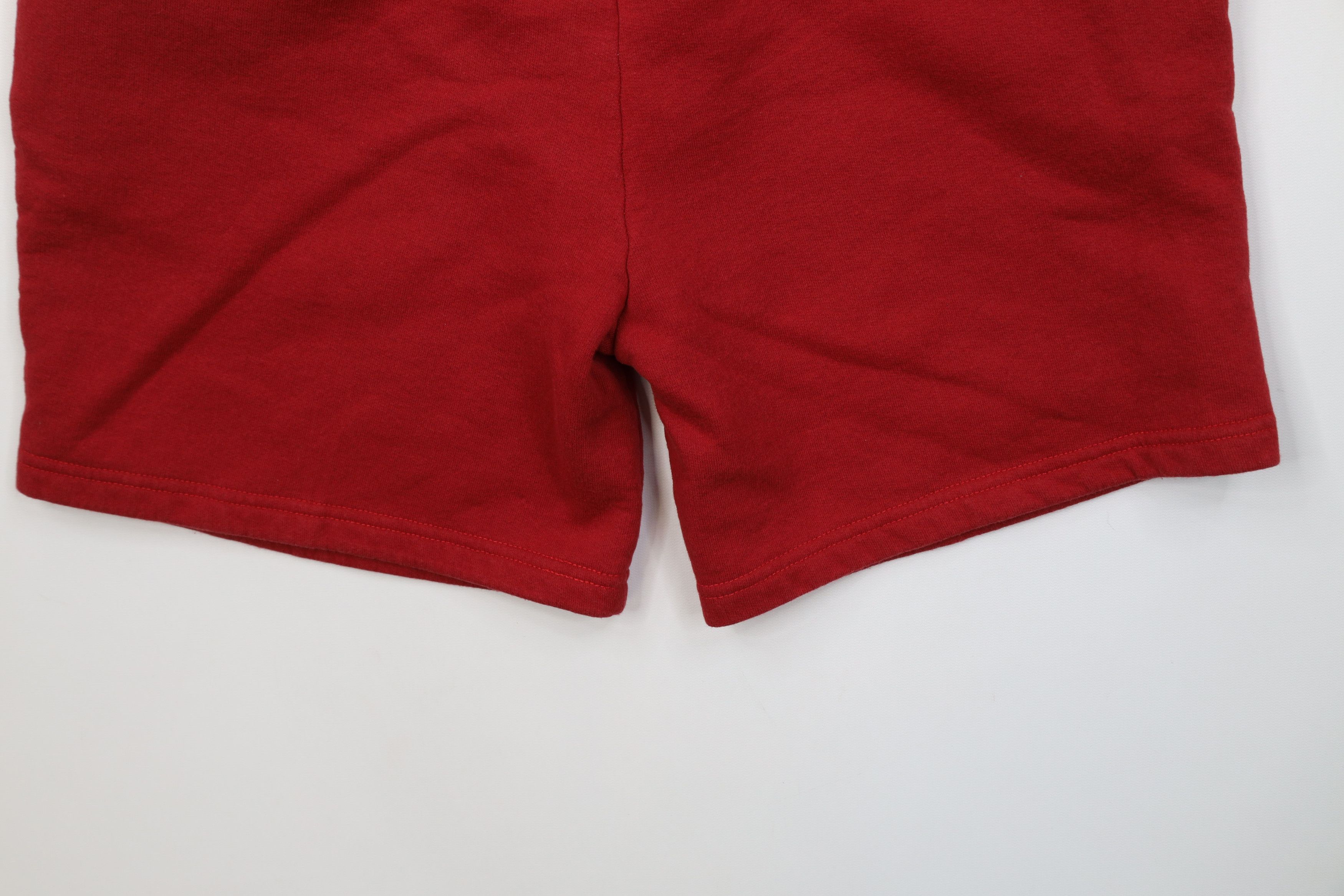 Starter Vintage 90s Starter Faded Above Knee Sweatpants Shorts Red Size US 34 / EU 50 - 10 Thumbnail