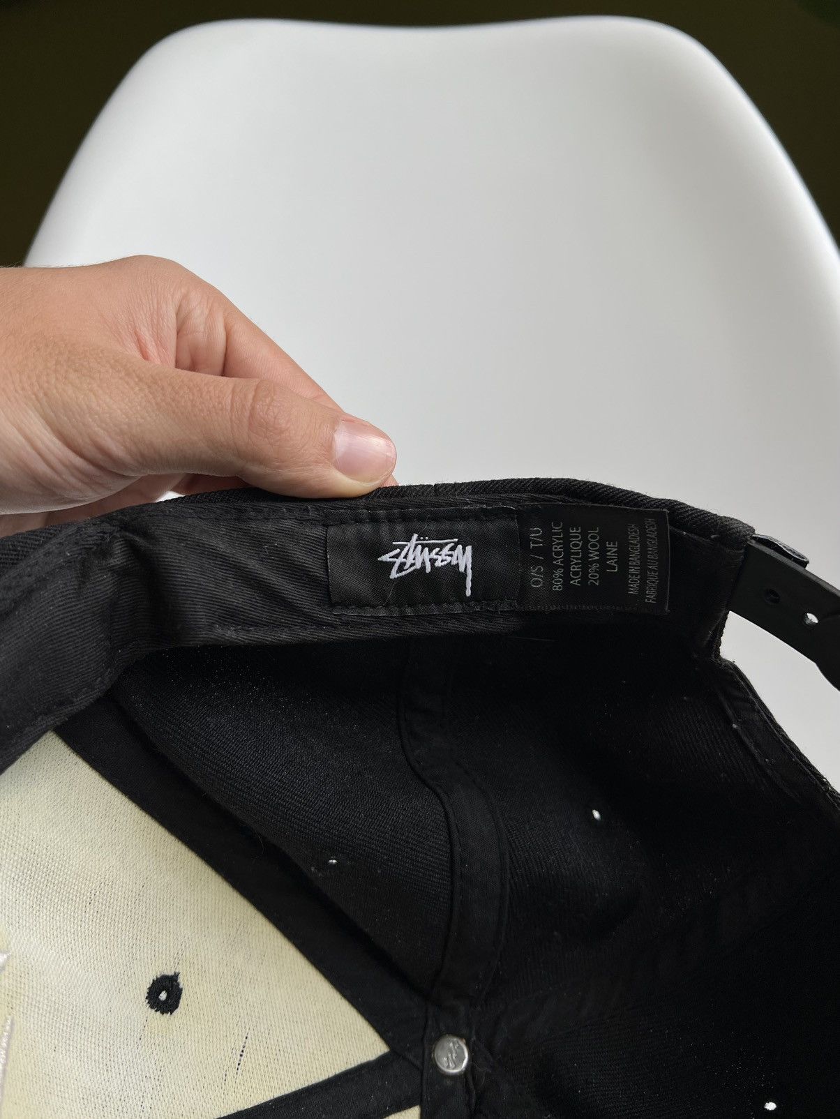 Stussy × Vintage Vintage Stussy Snapback Cap Men’s Trucker Hat Big Logo Y2K Size ONE SIZE - 7 Thumbnail