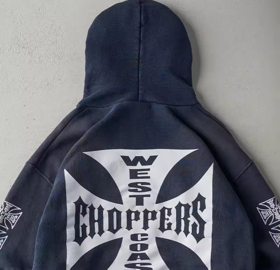 Other Fashion Punk Y2K Hip Hop Choppers Cross Graphic Hoodies Size US M / EU 48-50 / 2 - 4 Thumbnail