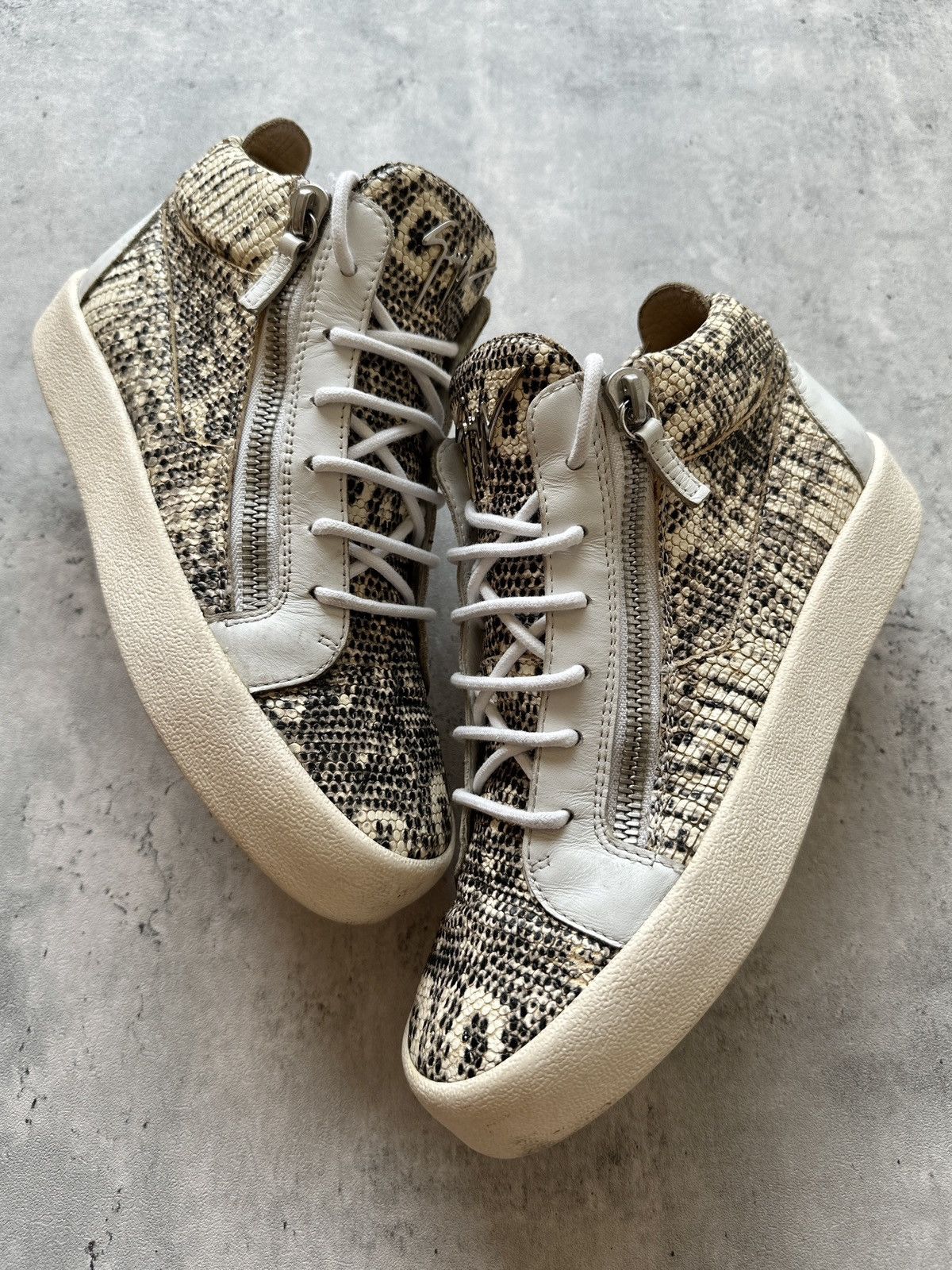 KRISS PYTHON HIGH TOP SNEAKERS