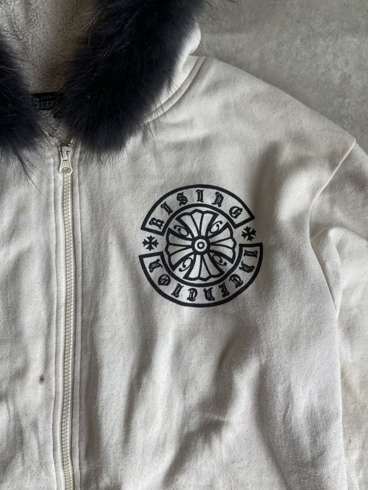 If Six Was Nine × Japanese Brand × Le Grande Bleu (L.G.B.) Vintage Y2K Sorridere Chrome Fur Zipper Hoodie Size US XXL / EU 58 / 5 - 3 Thumbnail