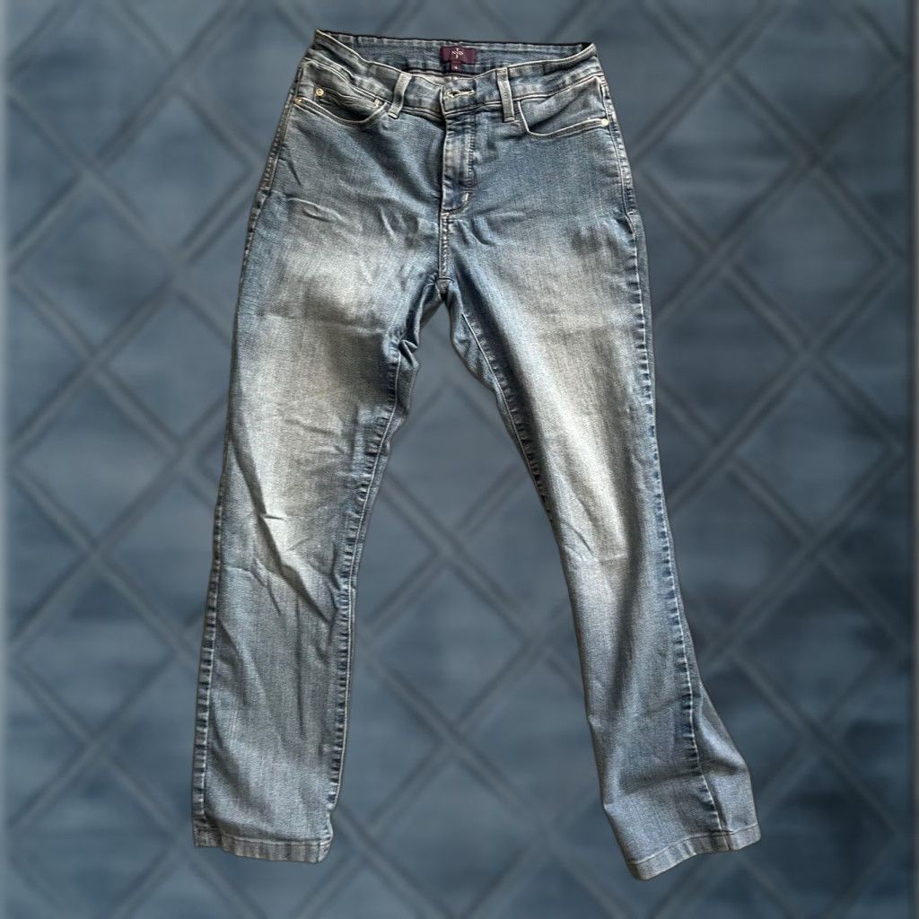 NYDJ NYDJ Jeans Slim Straight Denim Women Blue Size 6 Rinse 27 Inseam Size 28" / US 6 / IT 42 - 1 Thumbnail