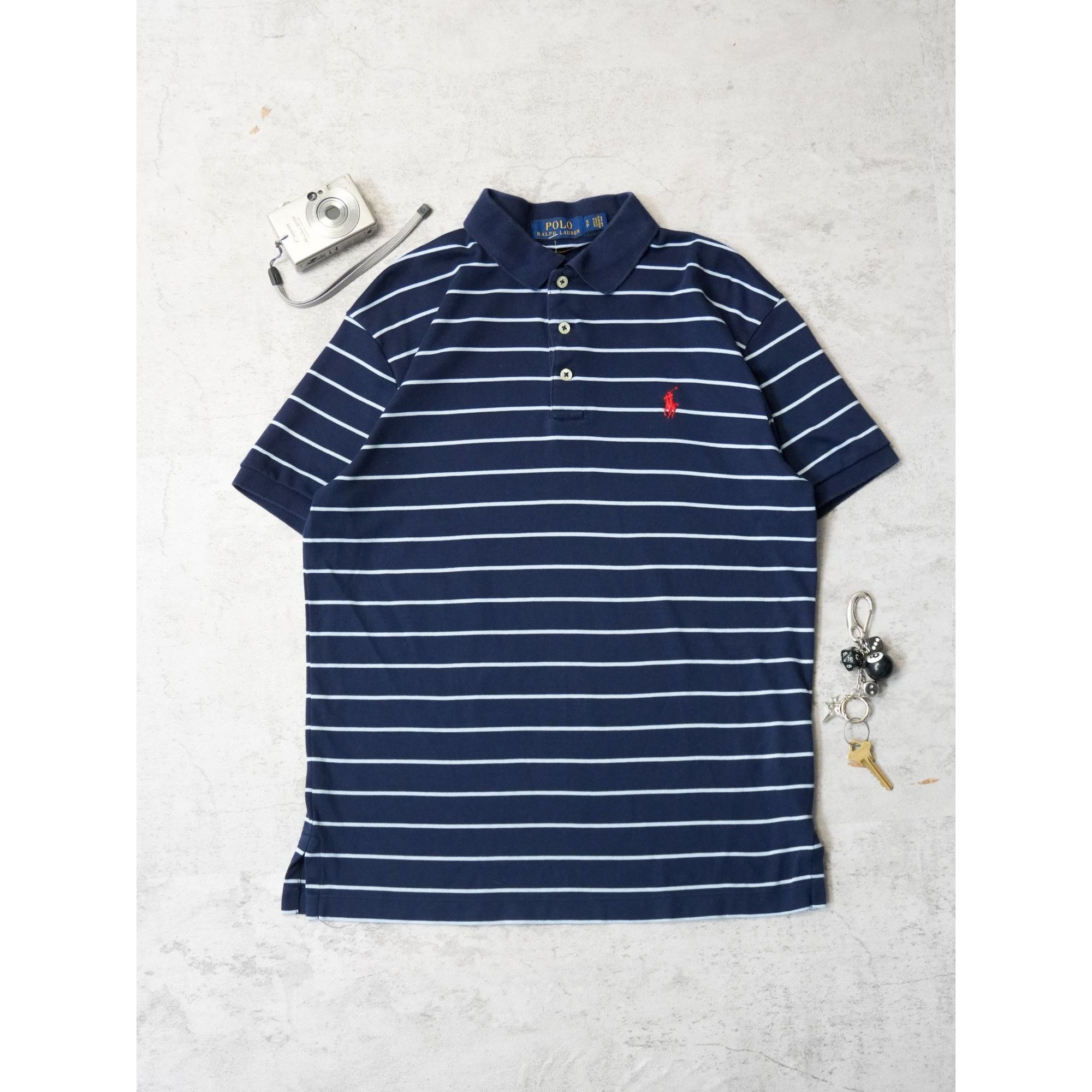 Polo Ralph Lauren Polo Ralph Lauren Navy Stripes Shirt Size US S / EU 44-46 / 1 - 2 Thumbnail