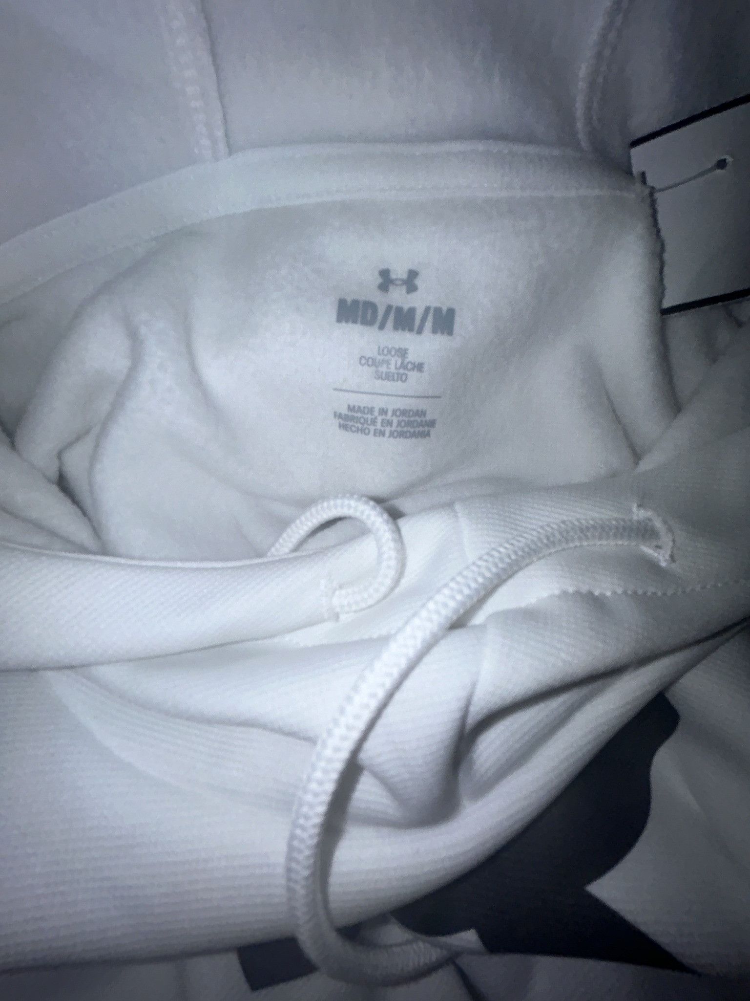 Under Armour Under Armour athletic long sleeve white M hoodie for men Size US M / EU 48-50 / 2 - 3 Thumbnail