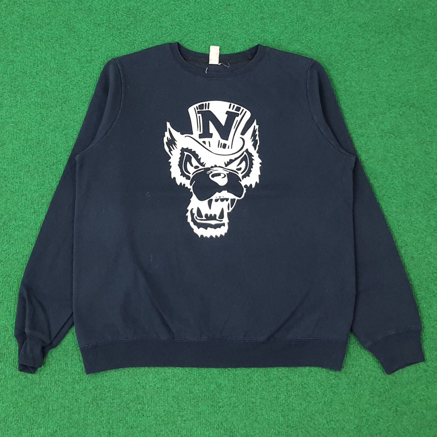 District UNITED ARROWS Vintage Retro Northwestern Wildcats Sweatshirt C256N18 Size US M / EU 48-50 / 2 - 1 Thumbnail