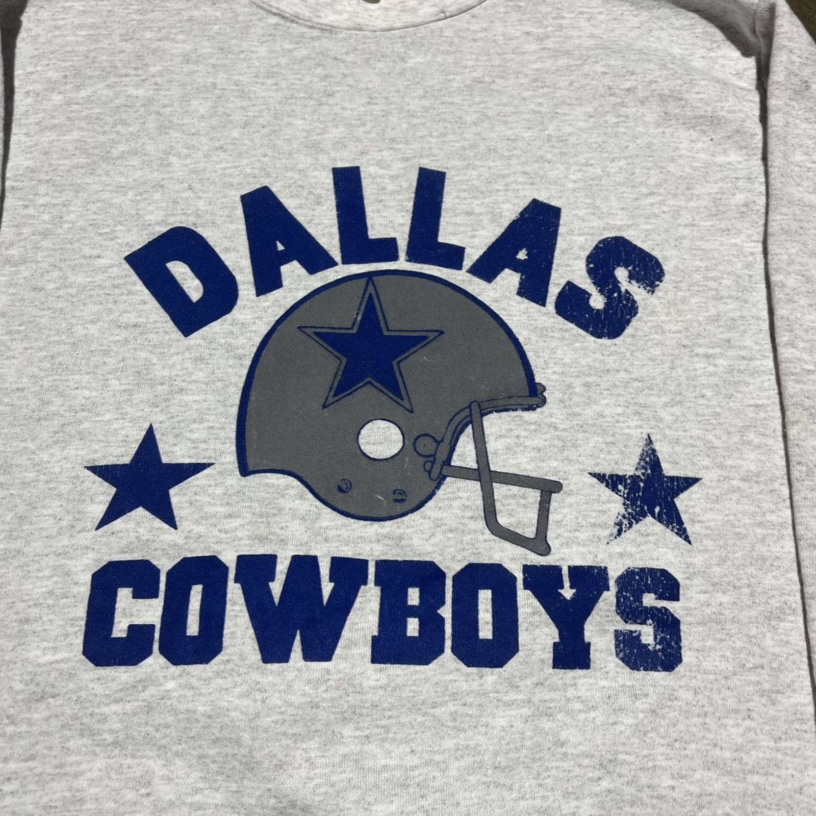 Vintage Vintage 90s Dallas Cowboys Grey NFL Football Sweatshirt Size US M / EU 48-50 / 2 - 2 Thumbnail